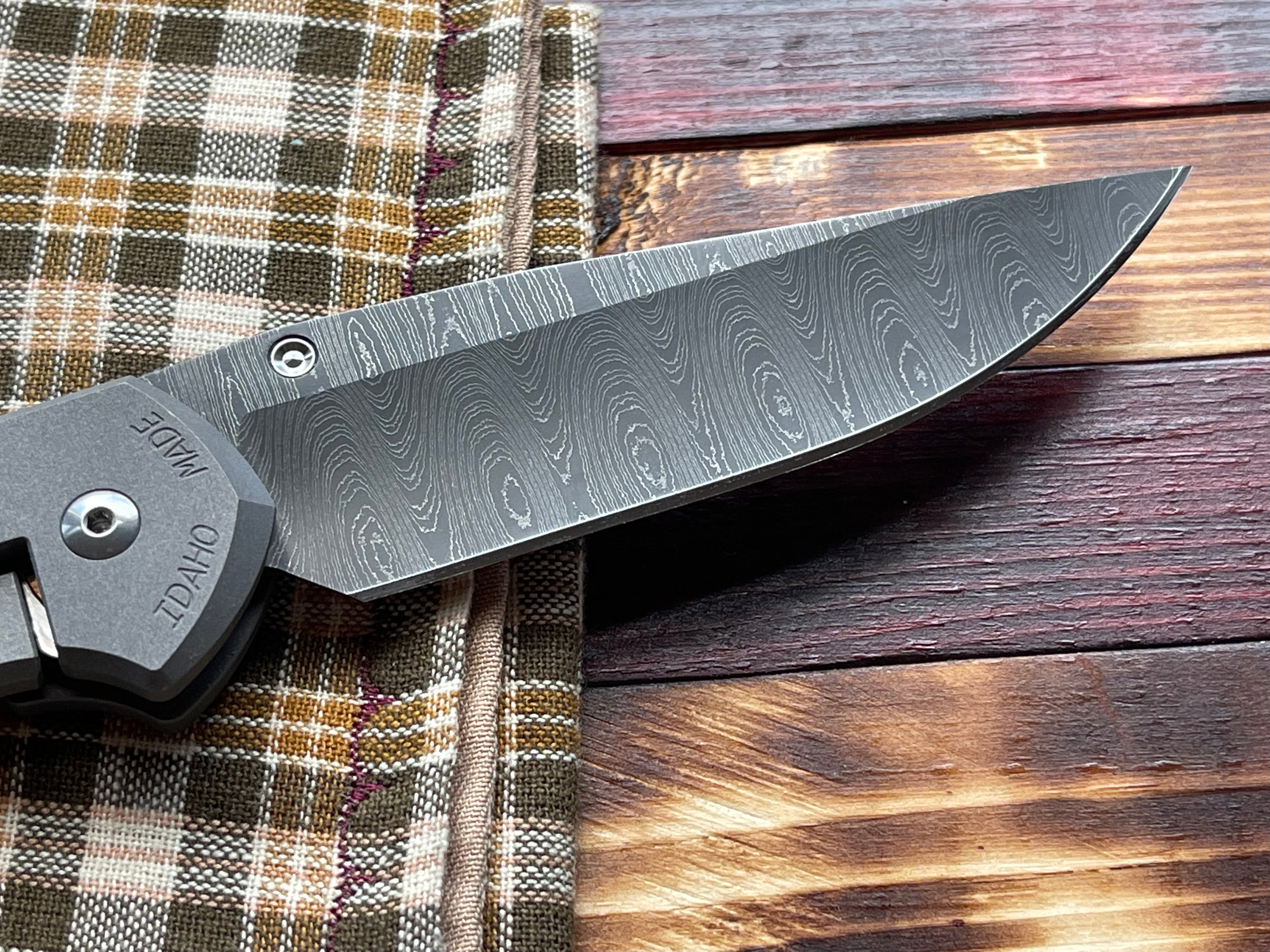 Chris Reeve Large 21 Sebenza Unique Graphic Damascus Bronze