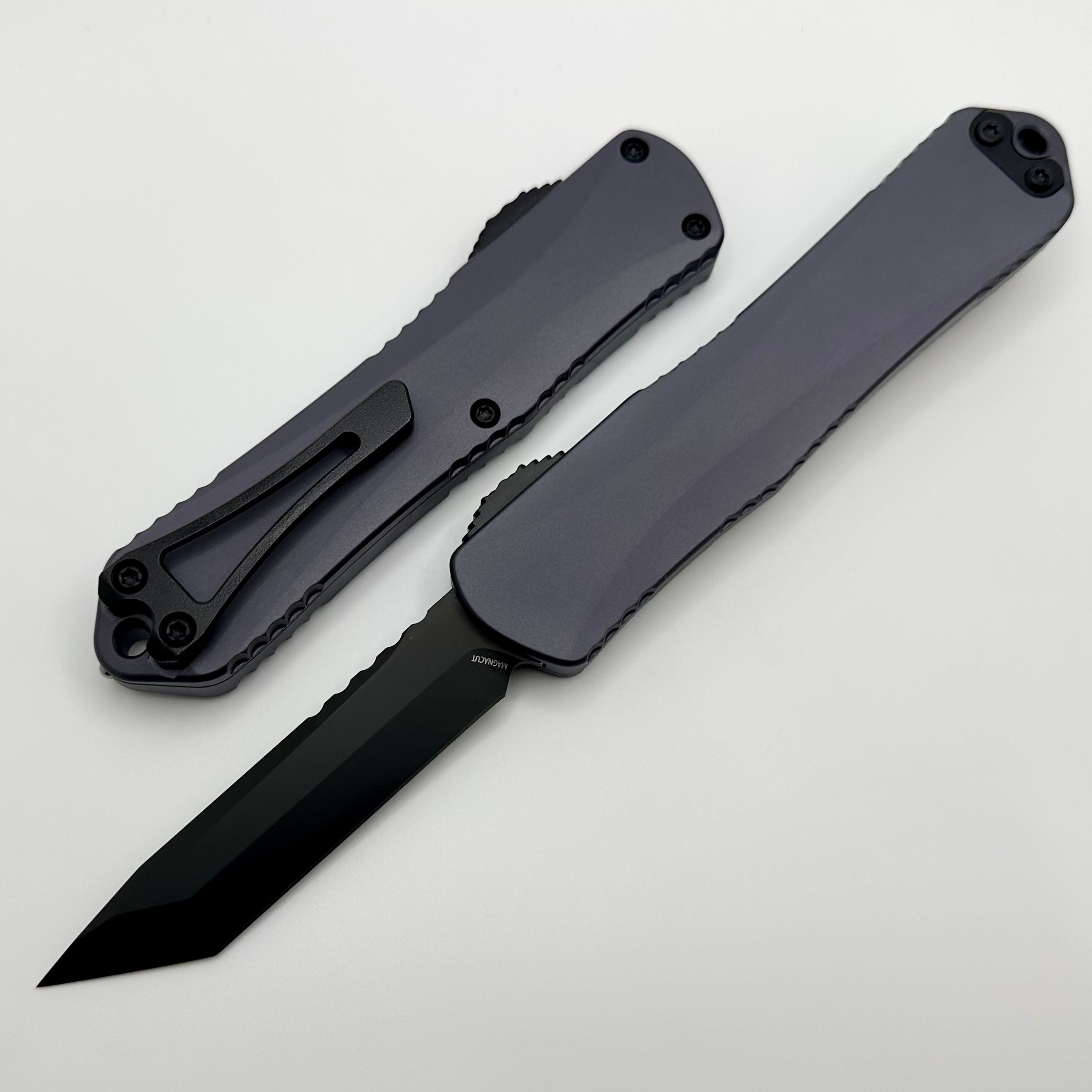 Heretic Knives Manticore E Gray Handle & DLC Tanto MagnaCut H027-6A-GRAY