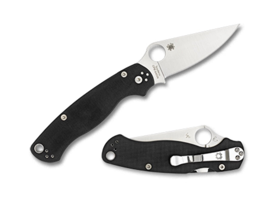 Spyderco Para-Military 2 PM2 Left Hand Black G-10 & S45VN C81GPLE2