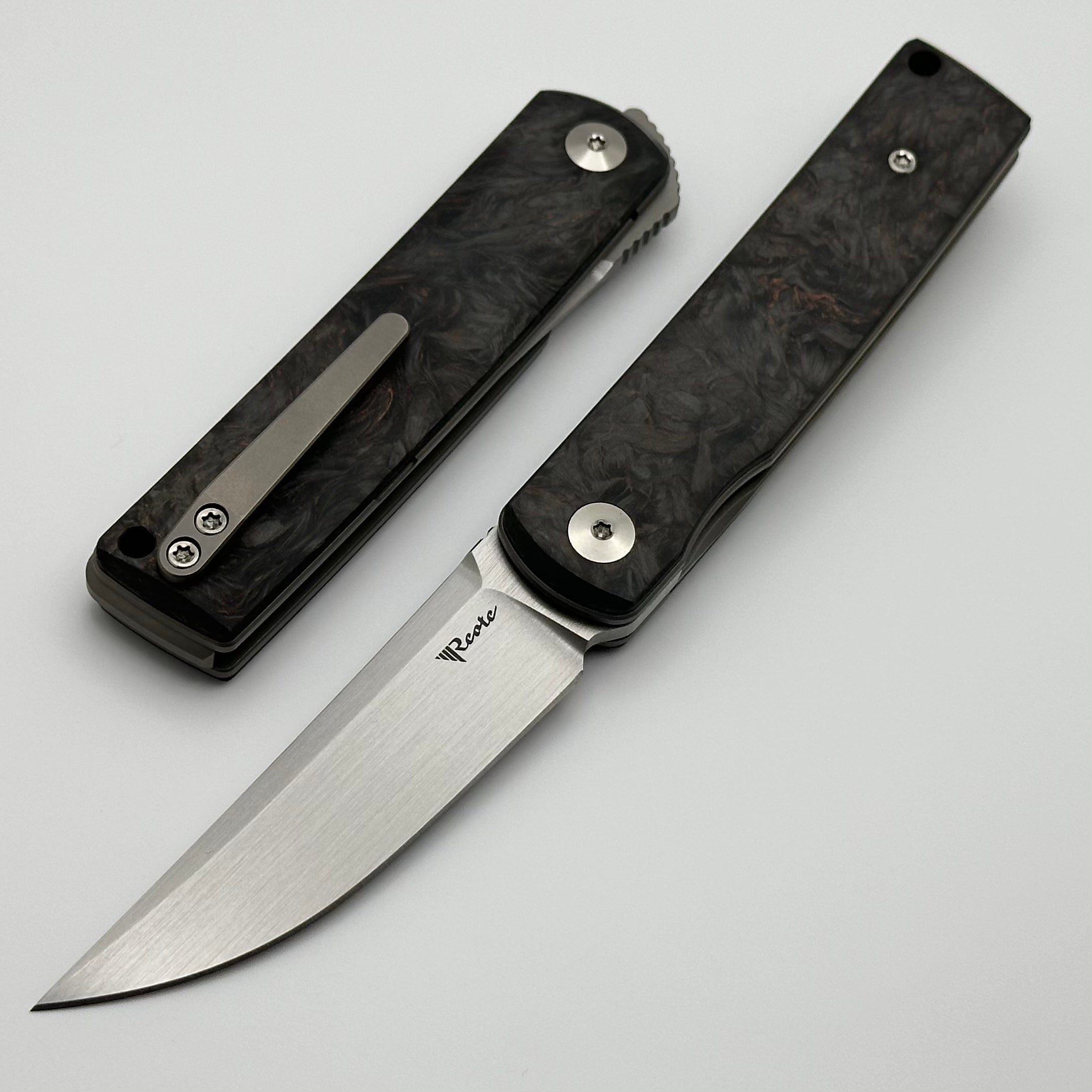 Reate Bushido w/ Dark Matter Copper Handles & Hand Satin M390