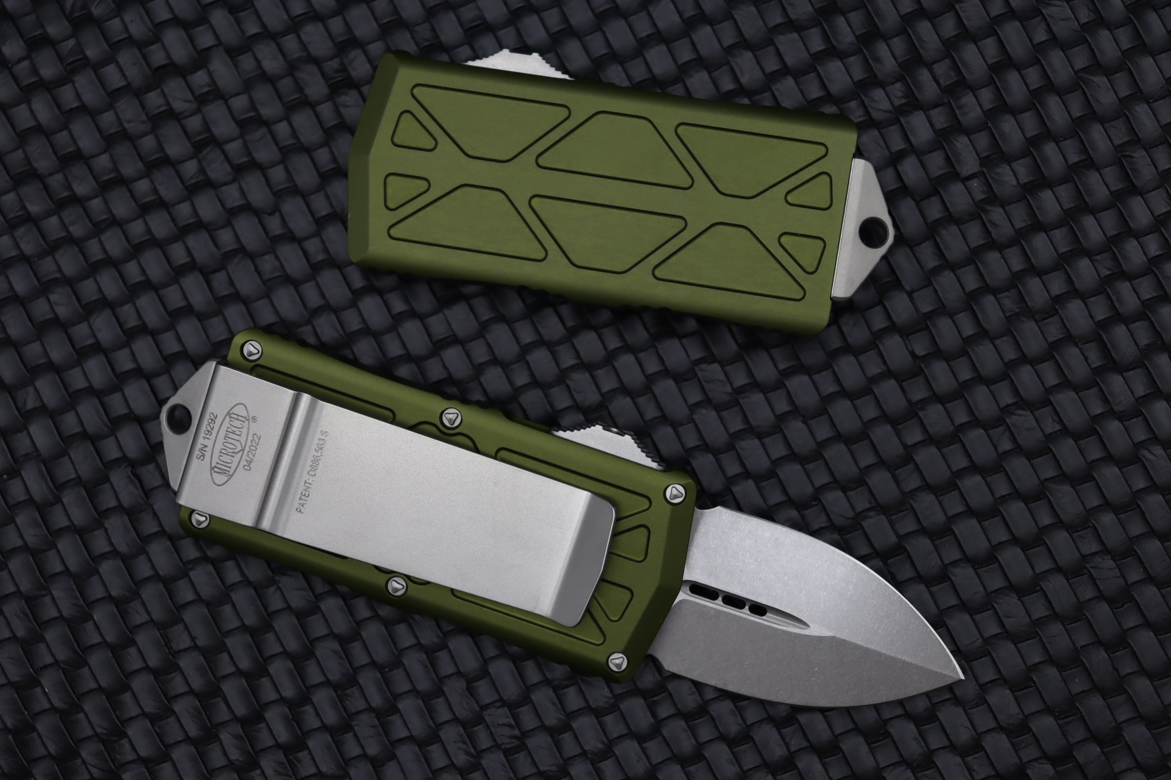 Microtech Exocet Stonewash Standard & OD Green 157-10OD