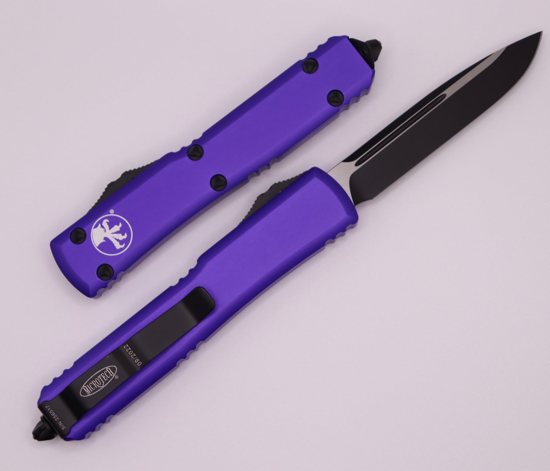 Microtech Ultratech Single Edge Purple Standard 121-1PU