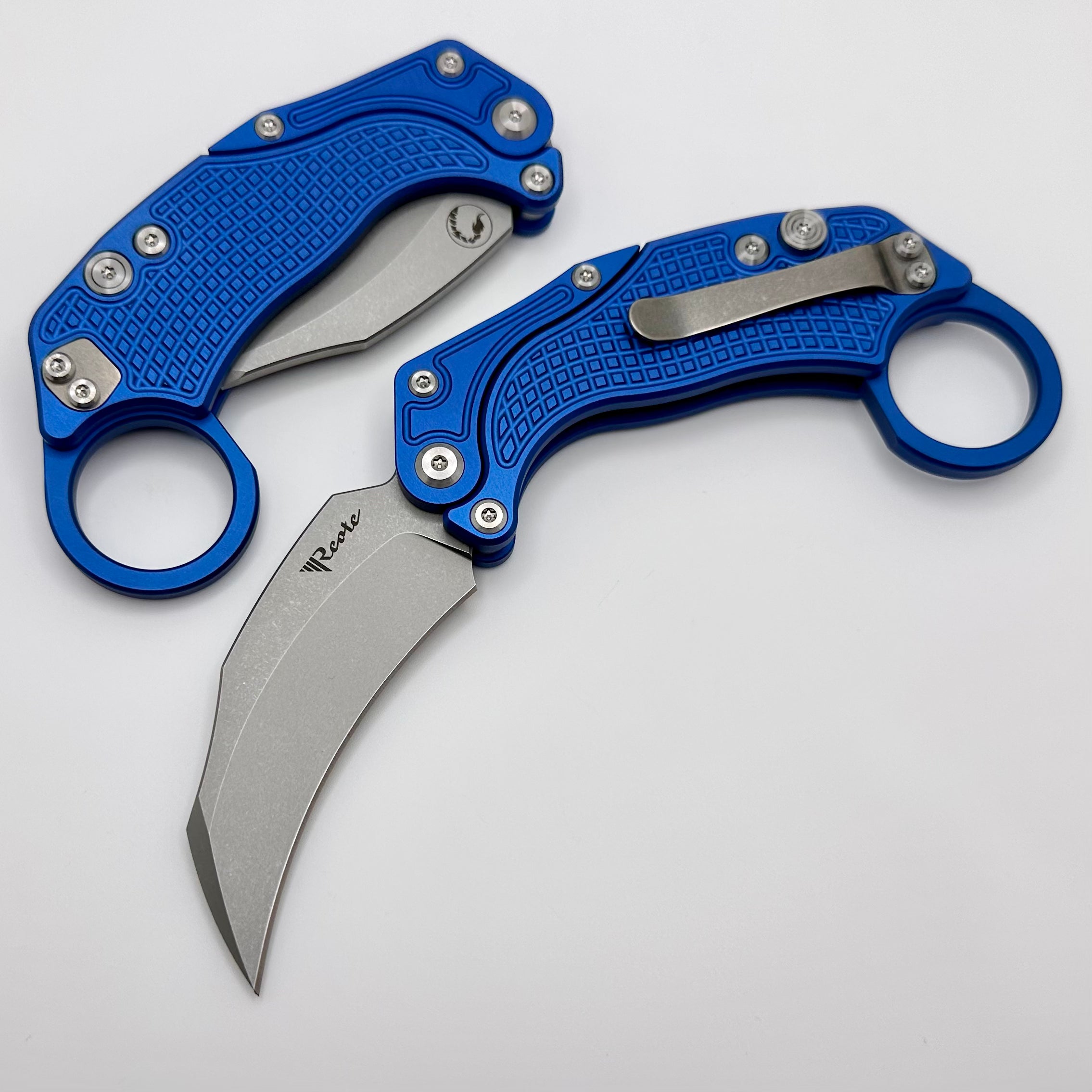 Reate EXO-K Aluminum Oxidized Blue w/ Stonewash N690