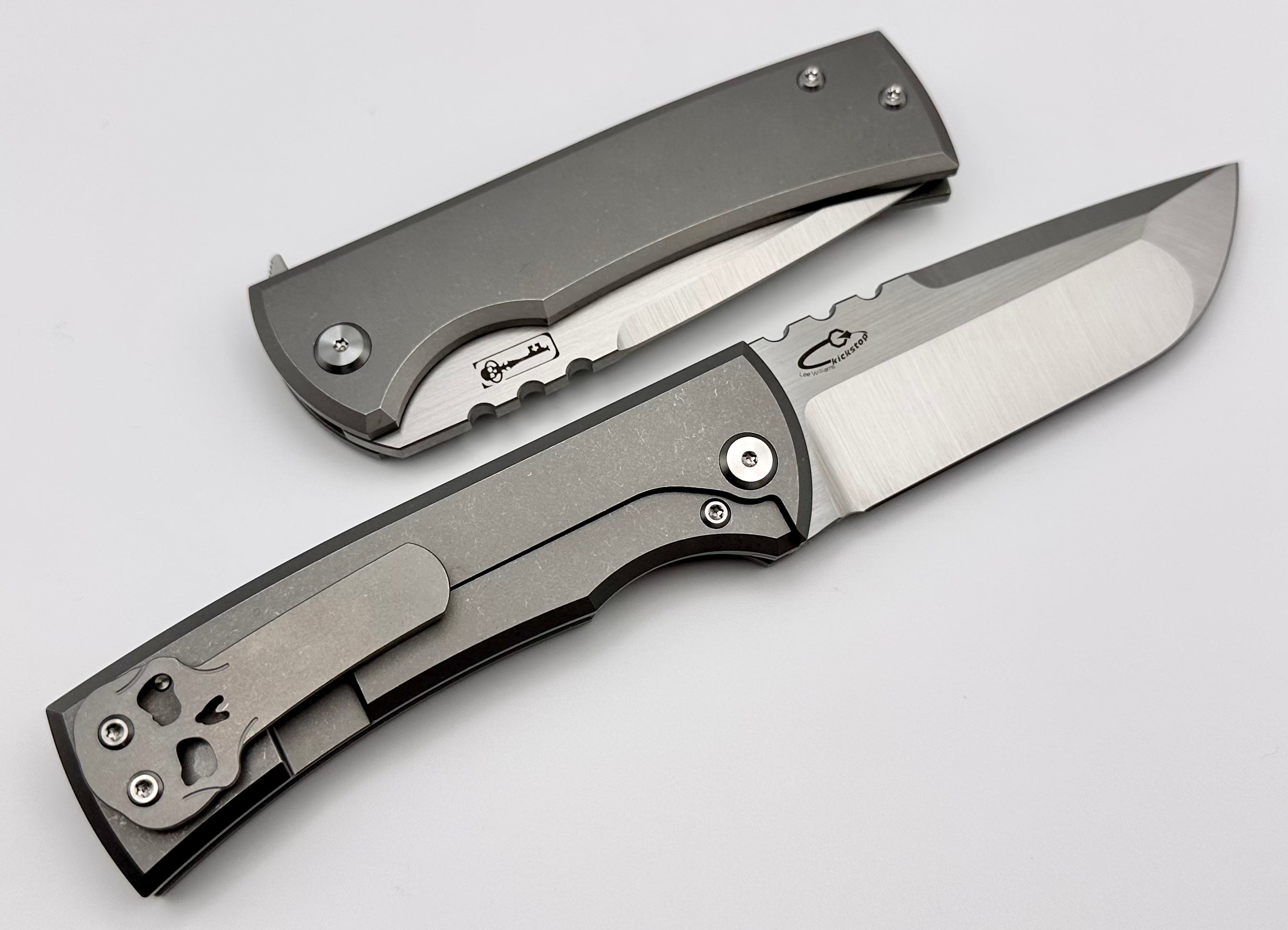 Chaves Knives Redencion 229 Kickstop Titanium & M390 Drop Point