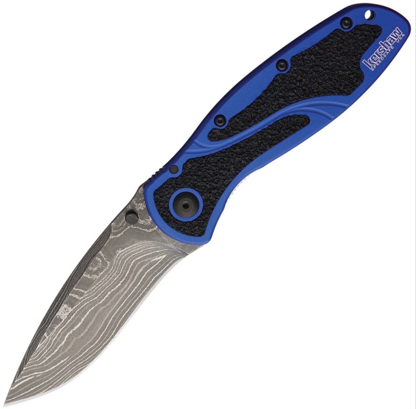 Kershaw Blur Blue & Damascus 1670NBDAM