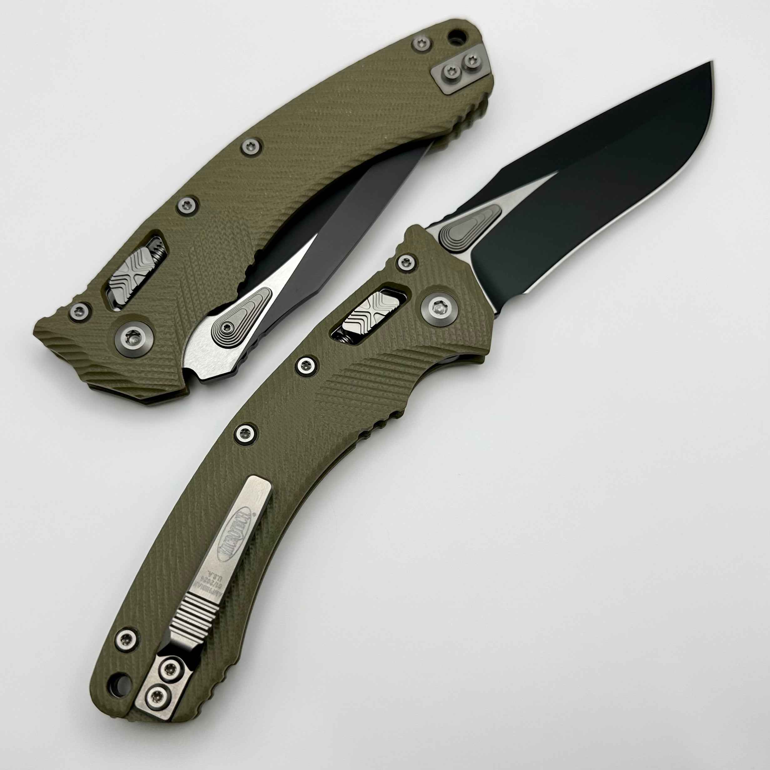 Microtech Amphibian RAM LOK OD Green Fluted G-10 & Black M390MK 137RL-1FLGTOD