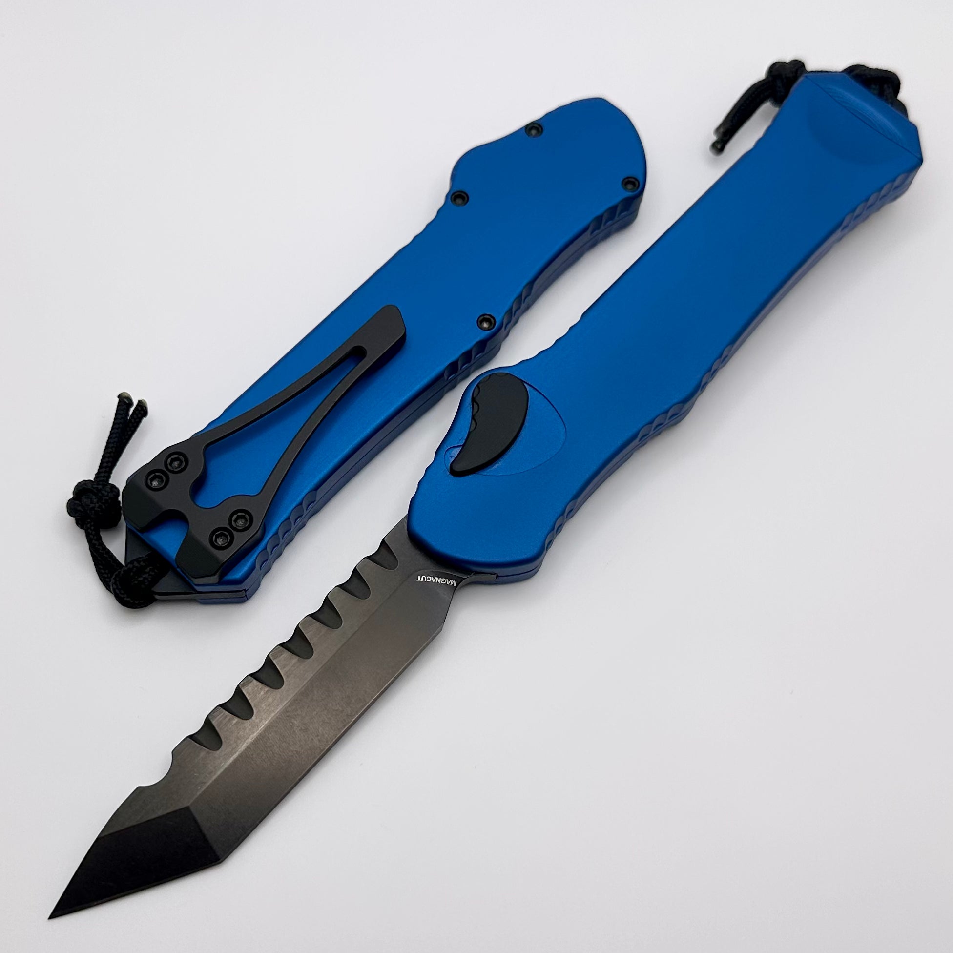 Heretic Hydra V3 Blue Aluminum Handle & DLC Tanto MagnaCut H006-6A-BLU