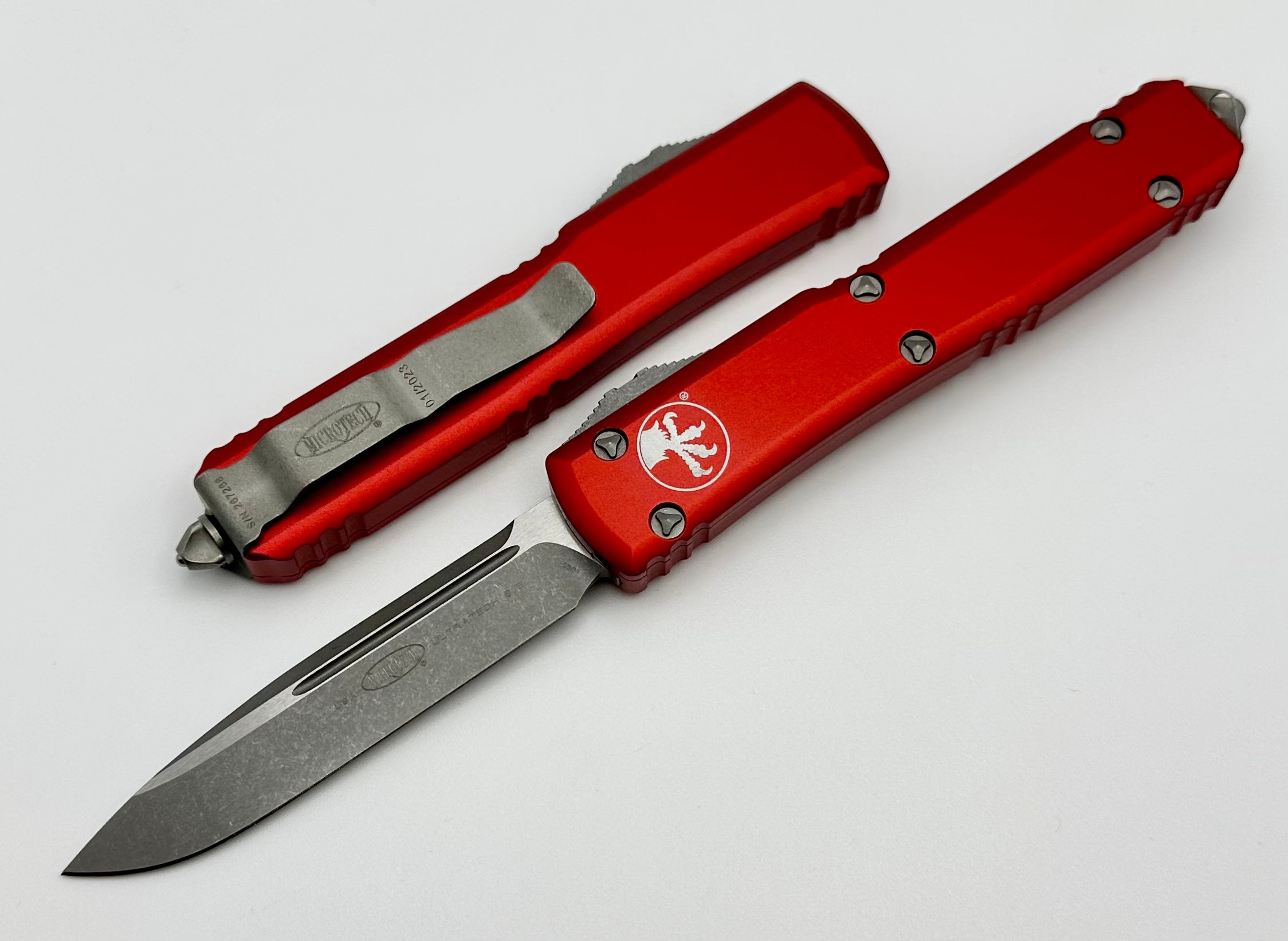 Microtech Ultratech S/E Apocalyptic Standard & Red 121-10APRD