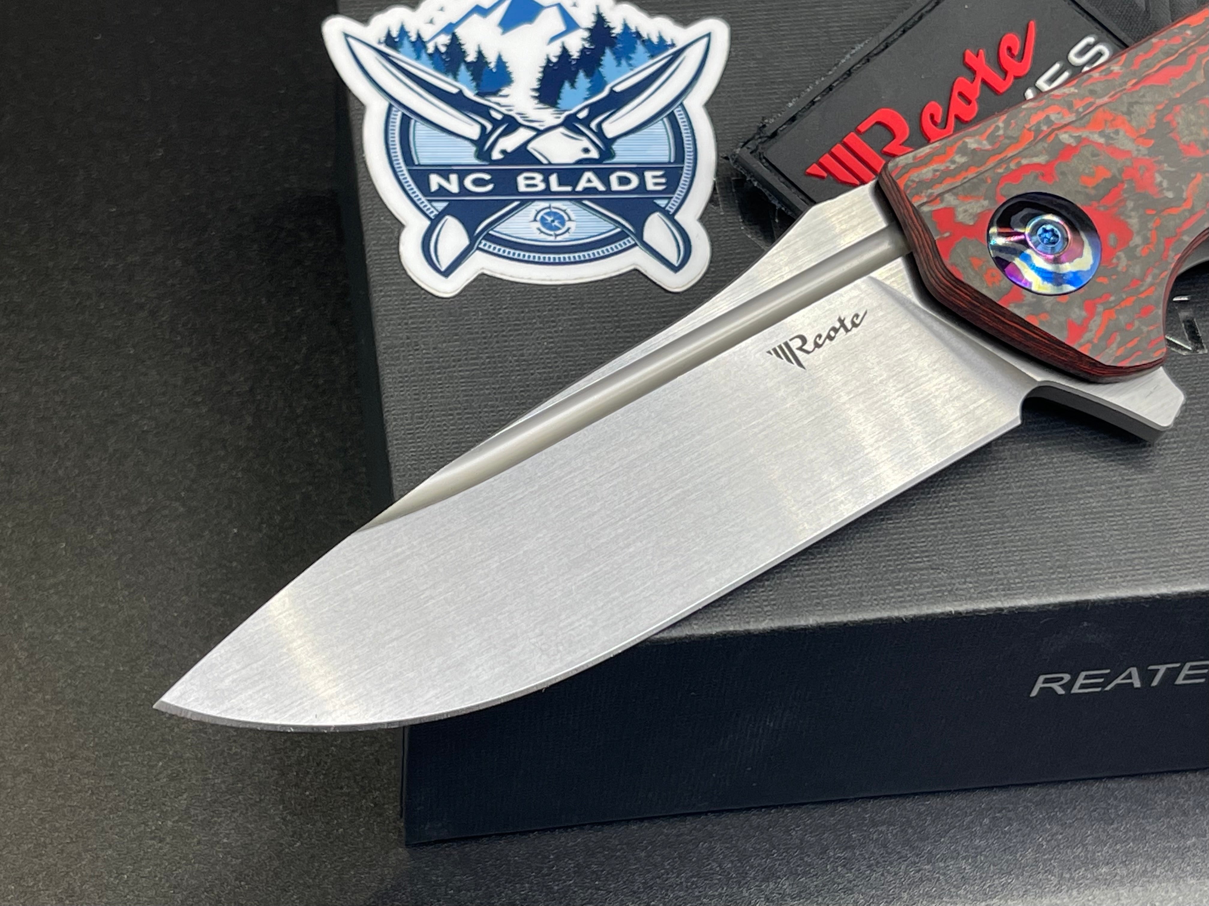 Reate Knives Horizon D Lava Flow Fat Carbon & Chad Nichols MokuTi Exclusive