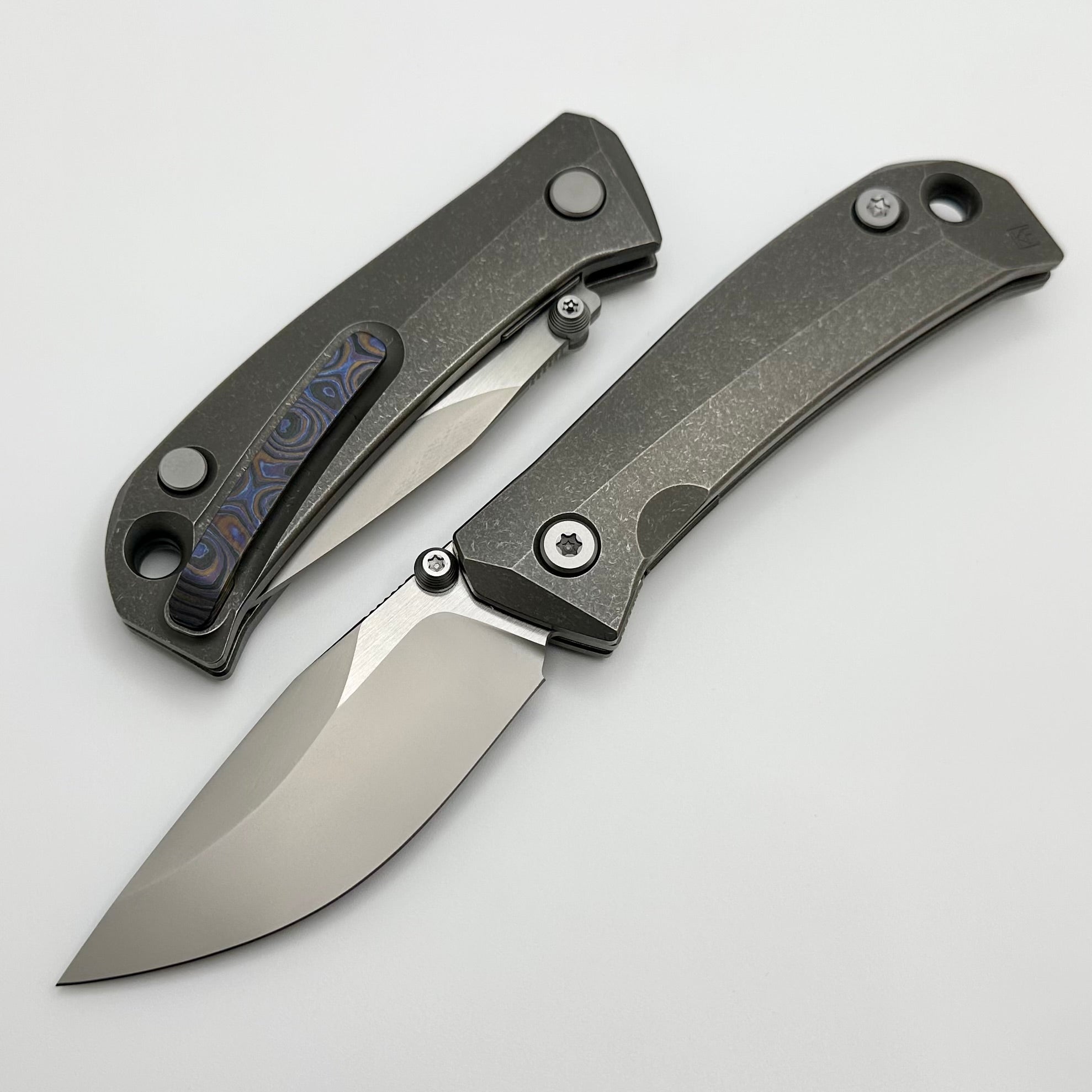 Custom Knife Factory Brat w/ M398 and Titanium/ZircuTi