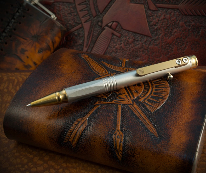 Spartan Blades Grafi Titanium Pen w/ Titanium Bronze Accents SP2BZ