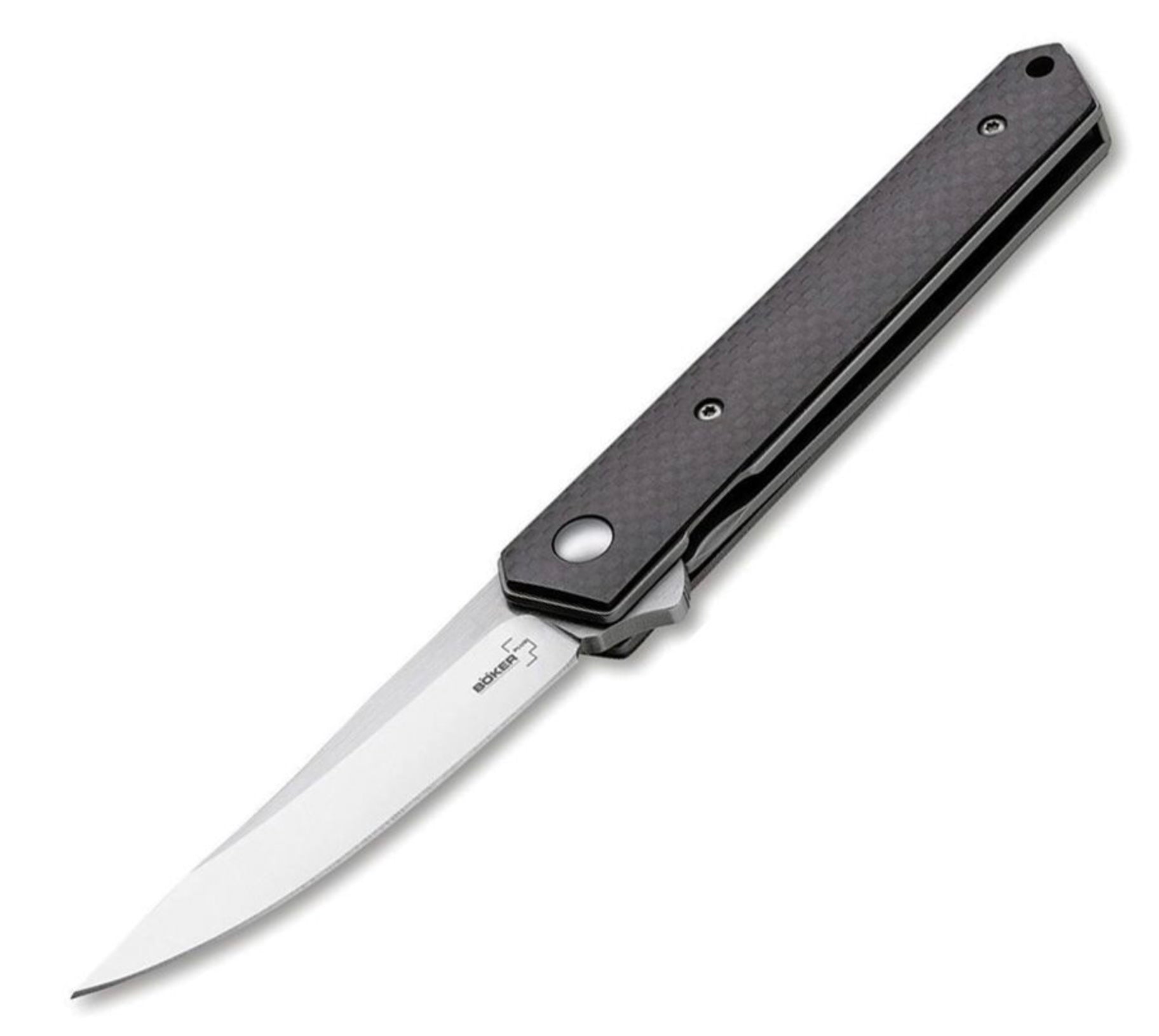 Boker Mini Kwaiken Flipper Linerlock Carbon Fiber & D2 BO256