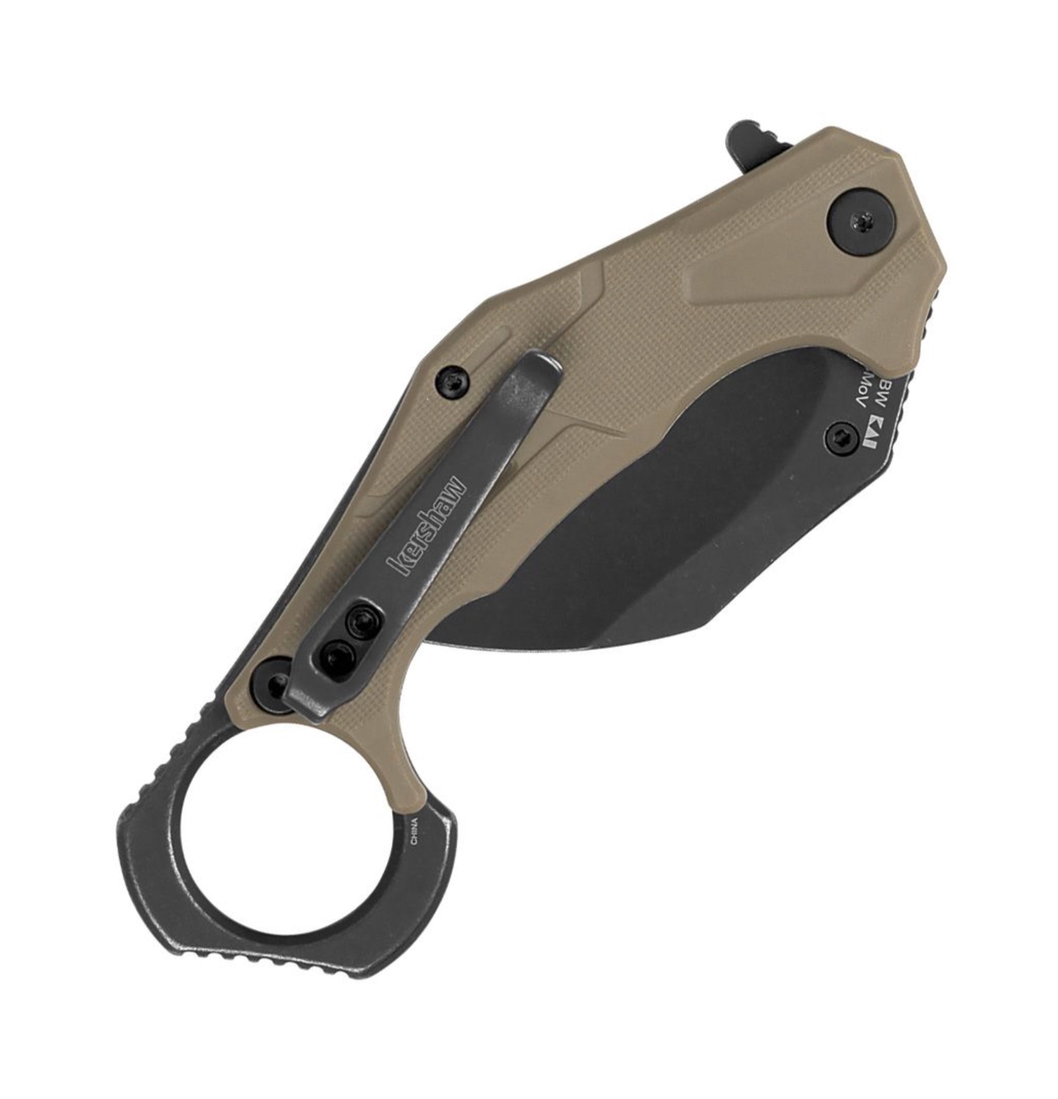 Kershaw Outlier Karambit Tan & Blackwash 2064TANBW