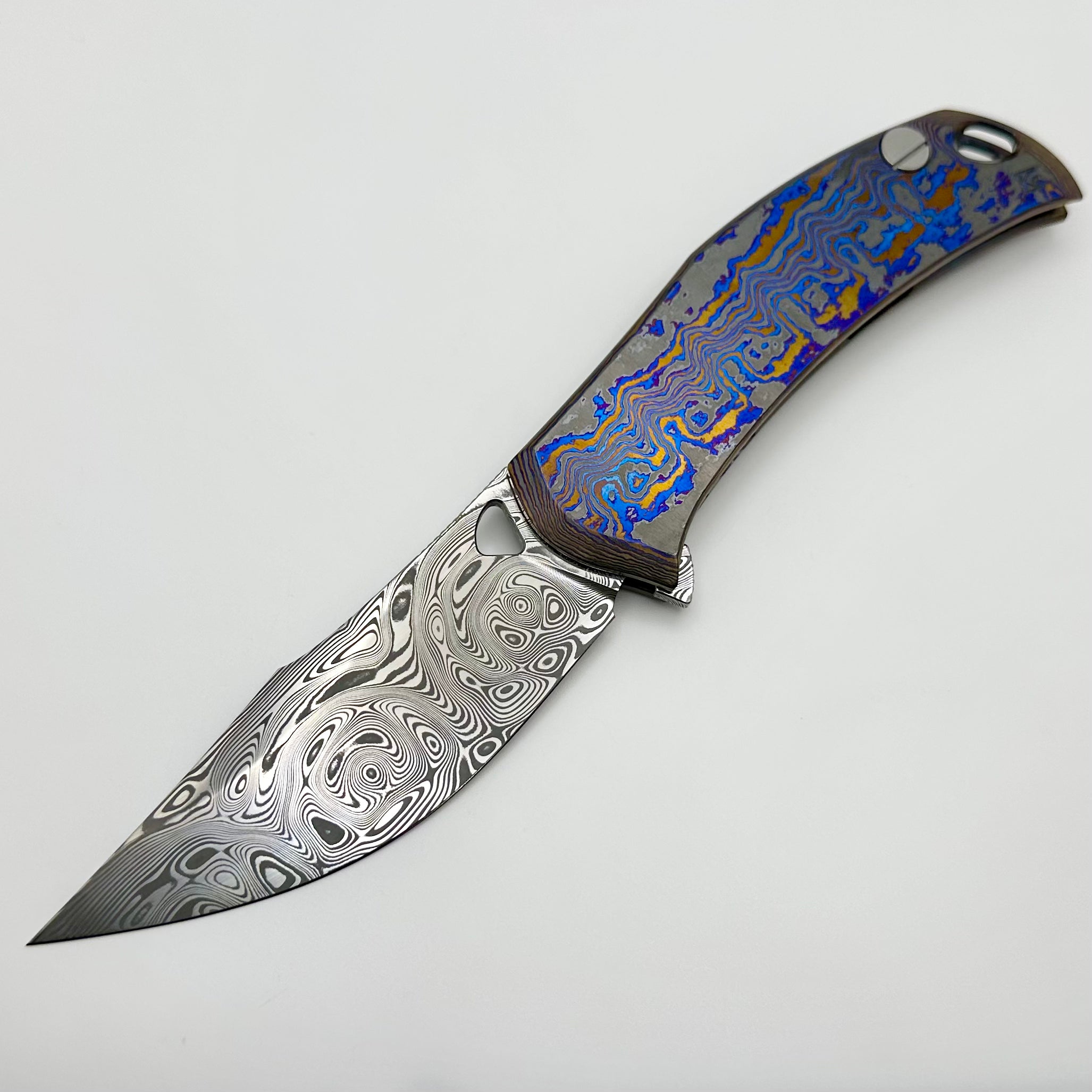 Custom Knife Factory Barm Full Dress w/ Damasteel & ZircuTi #1