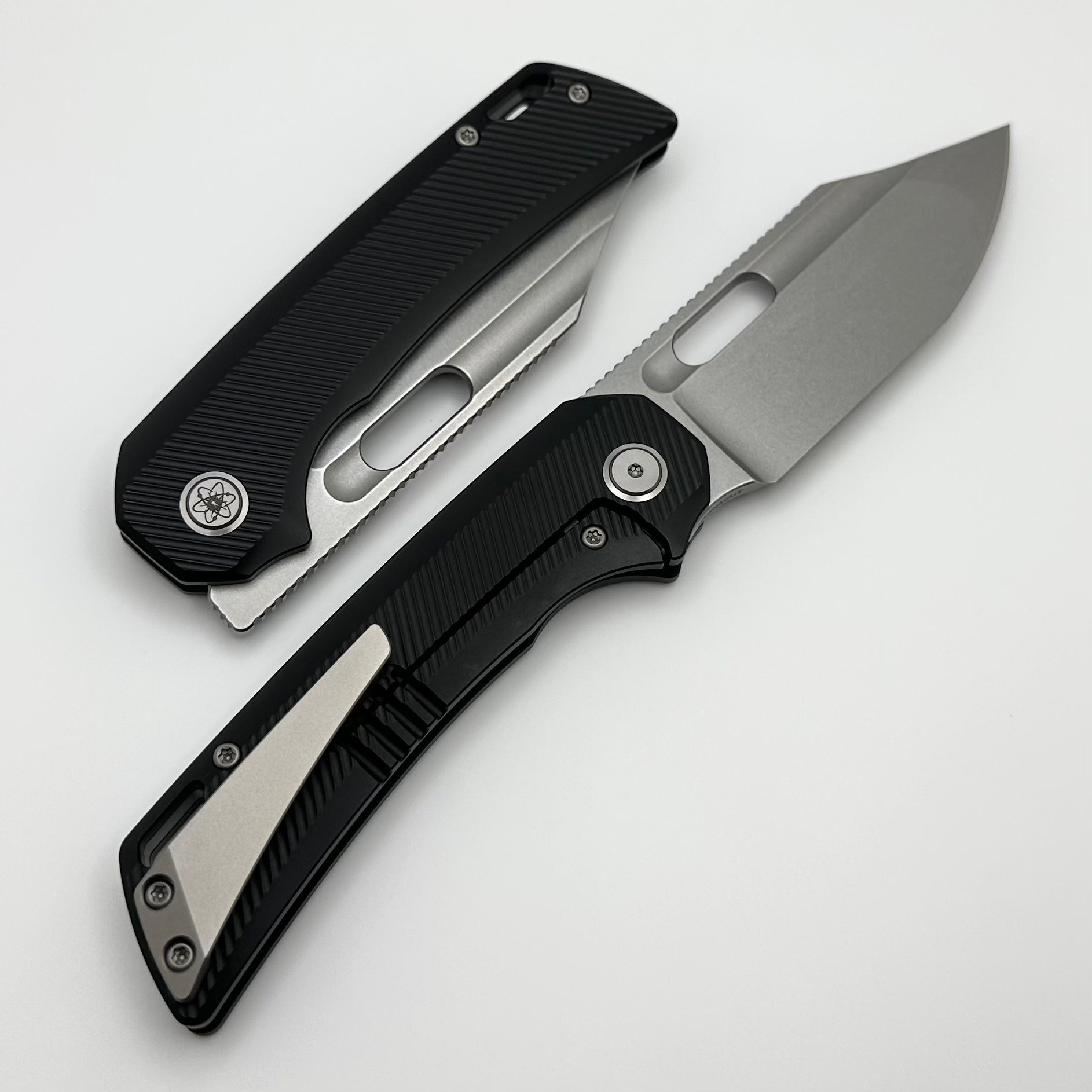 EMP EDC Relative Bowie Milled DLC Titanium Handles & Stonewash MagnaCut