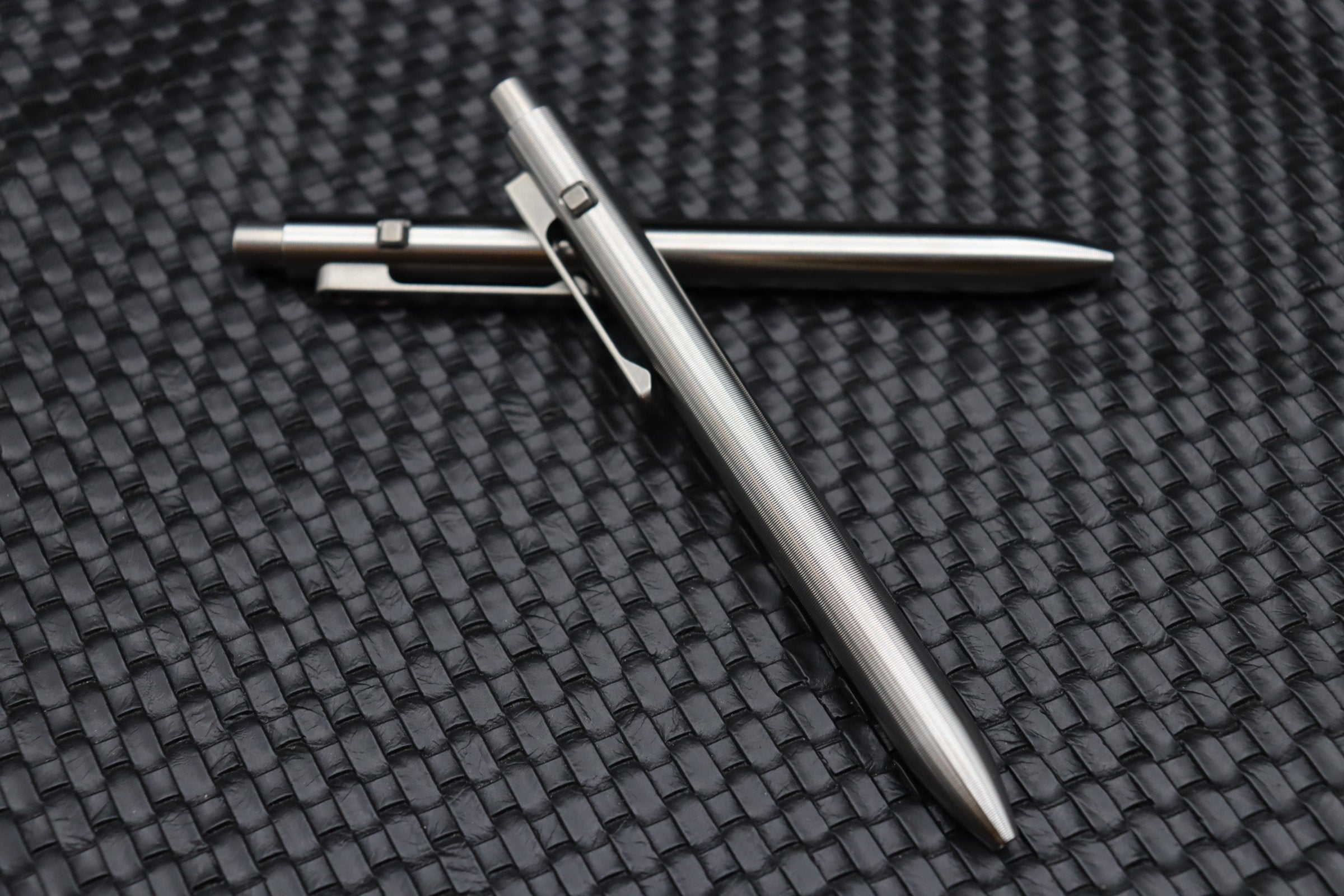 Tactile Turn Titanium Side Click Pen Short (5.3”) 10-SC2-TTM-TTM