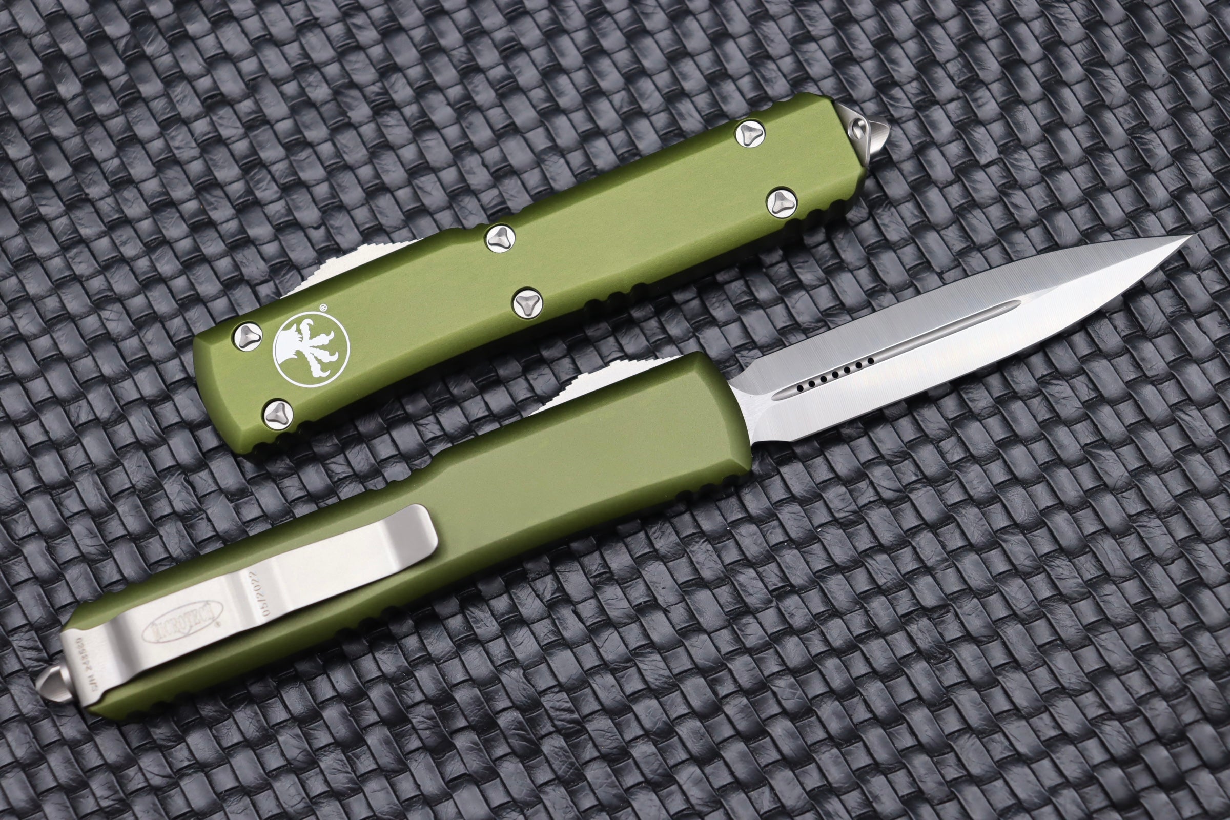 Microtech Ultratech Double Edge Satin Standard & OD Green 122-4OD