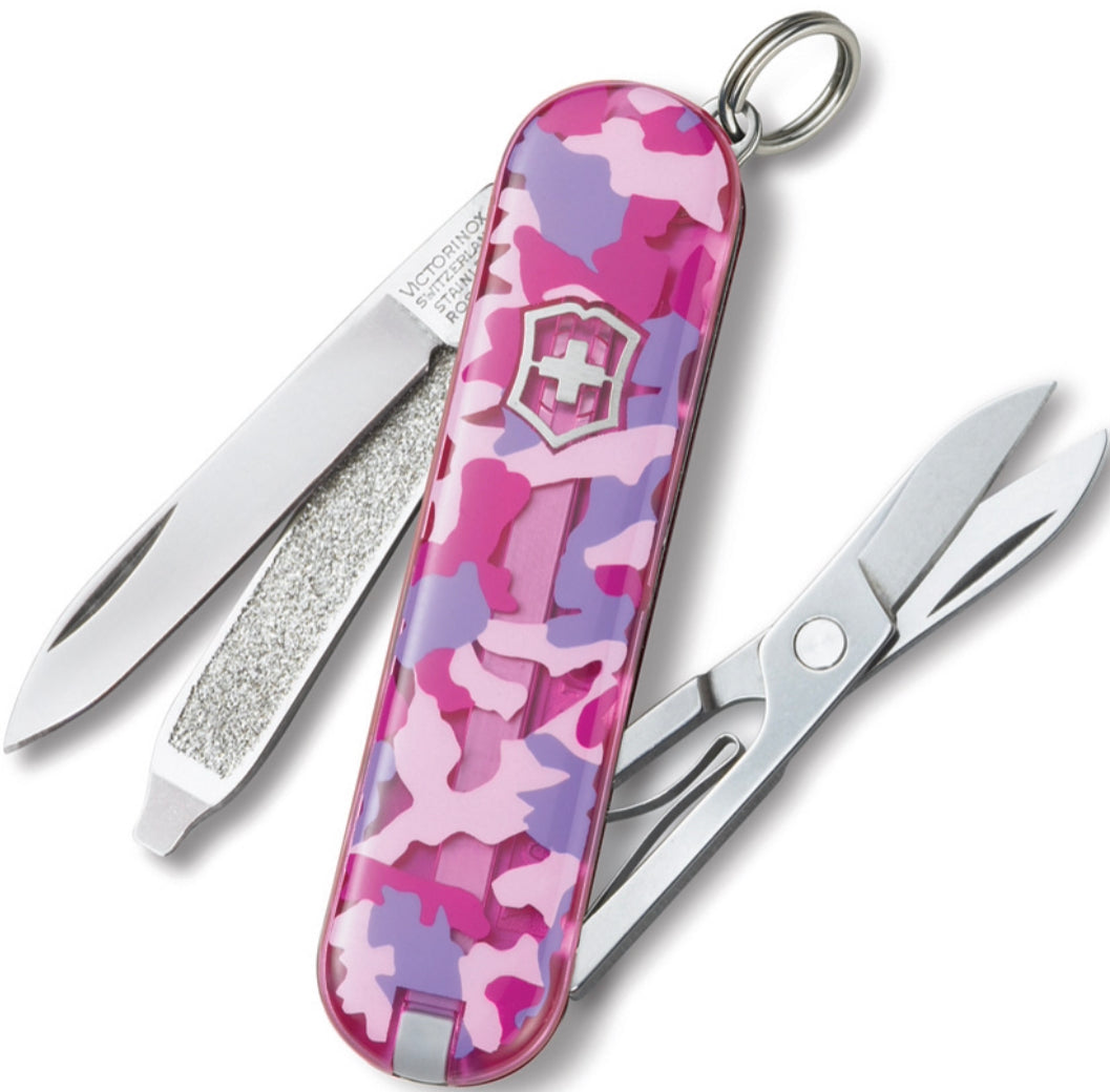 Victorinox Swiss Army Classic Pink Camo 6223T5R2X3