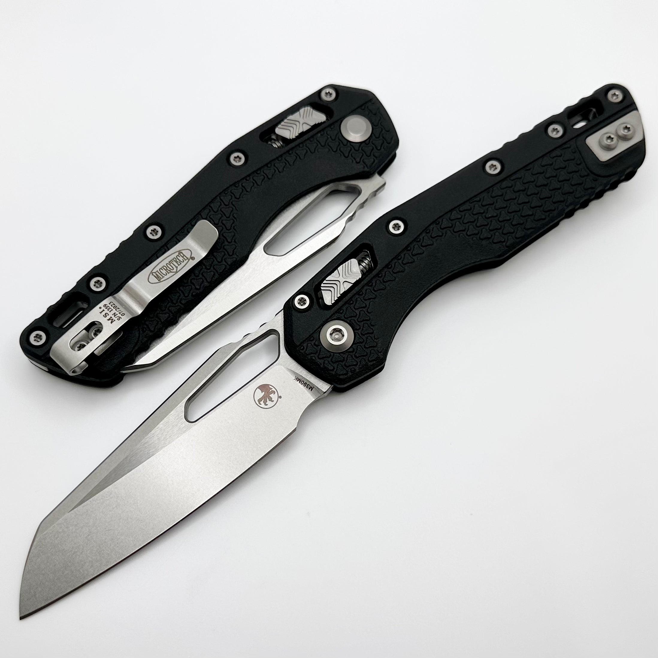 Microtech Knives MSI RAM LOK Black Polymer Injection Molded & M390MK 210T-10PMBK