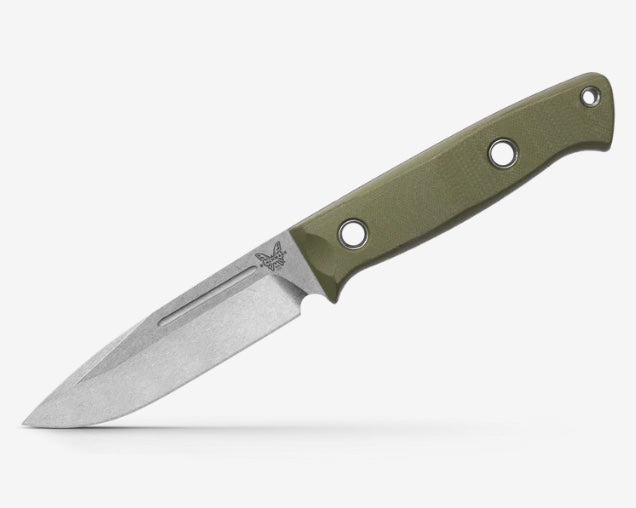 Benchmade Bushcrafter OD Green & S30V Fixed Blade 163-1