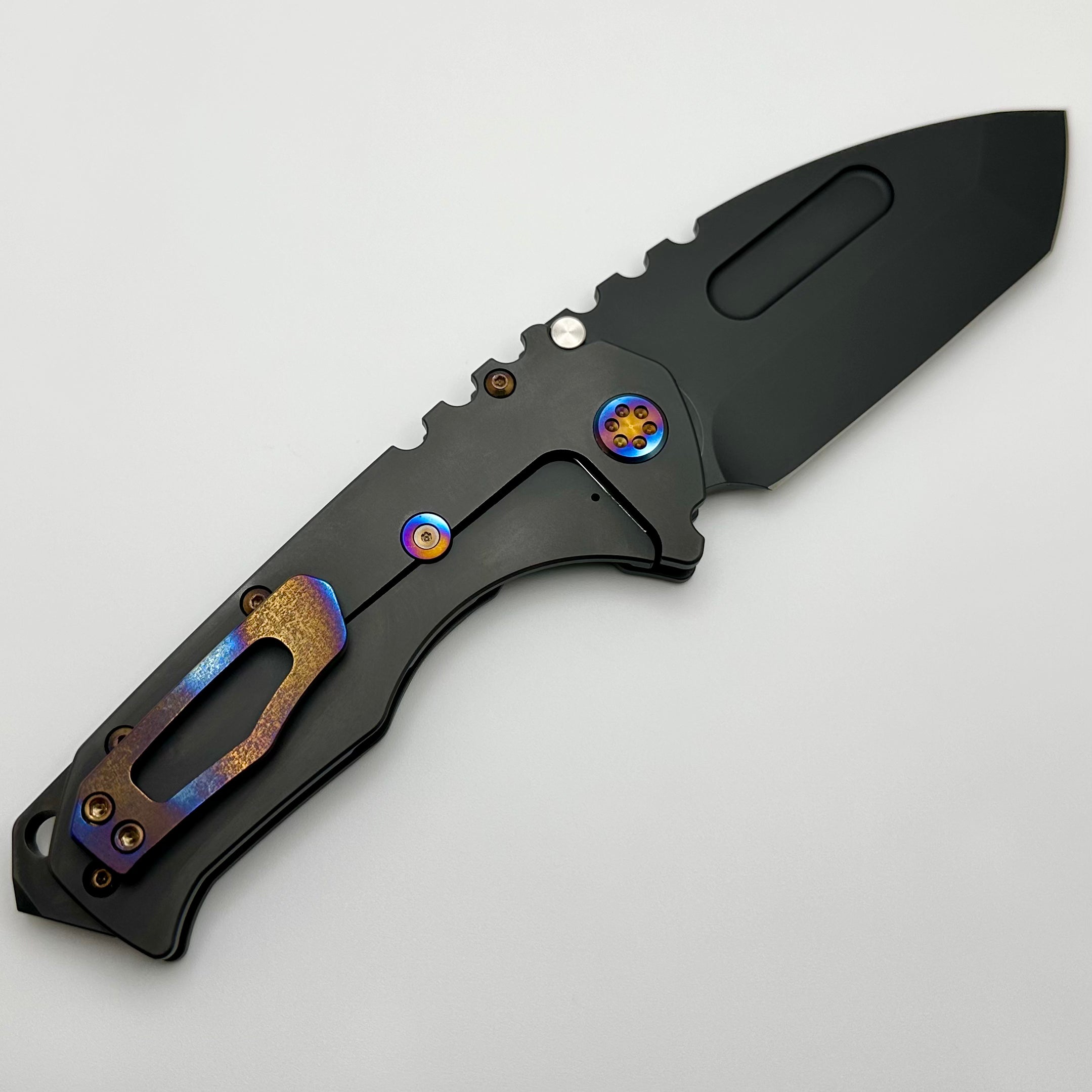 Medford Knife Praetorian T DLC Tanto 20CV & DLC Handle w/ Flamed Hardware