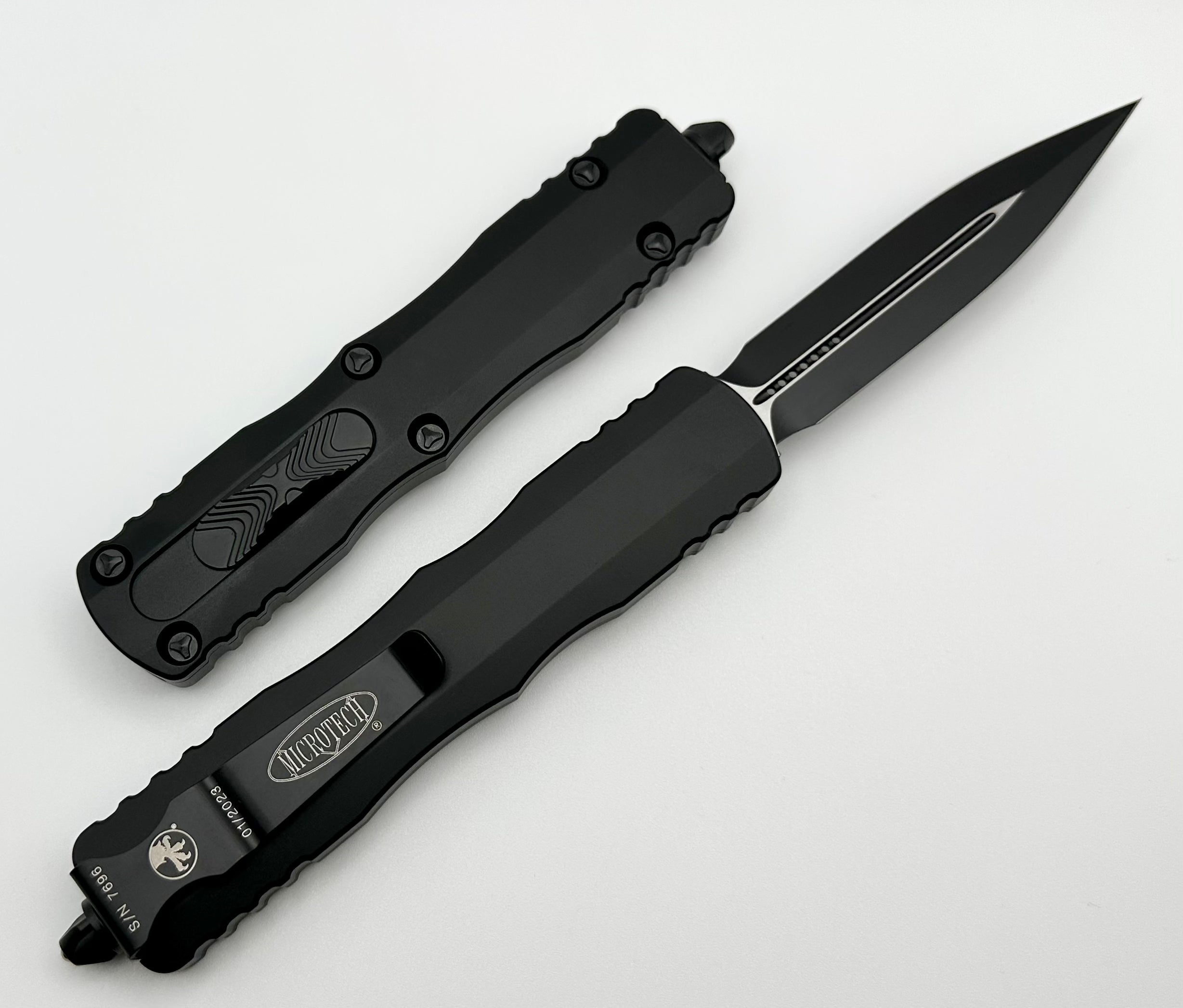 Microtech Dirac Delta Double Edge Black Tactical Standard 227-1T