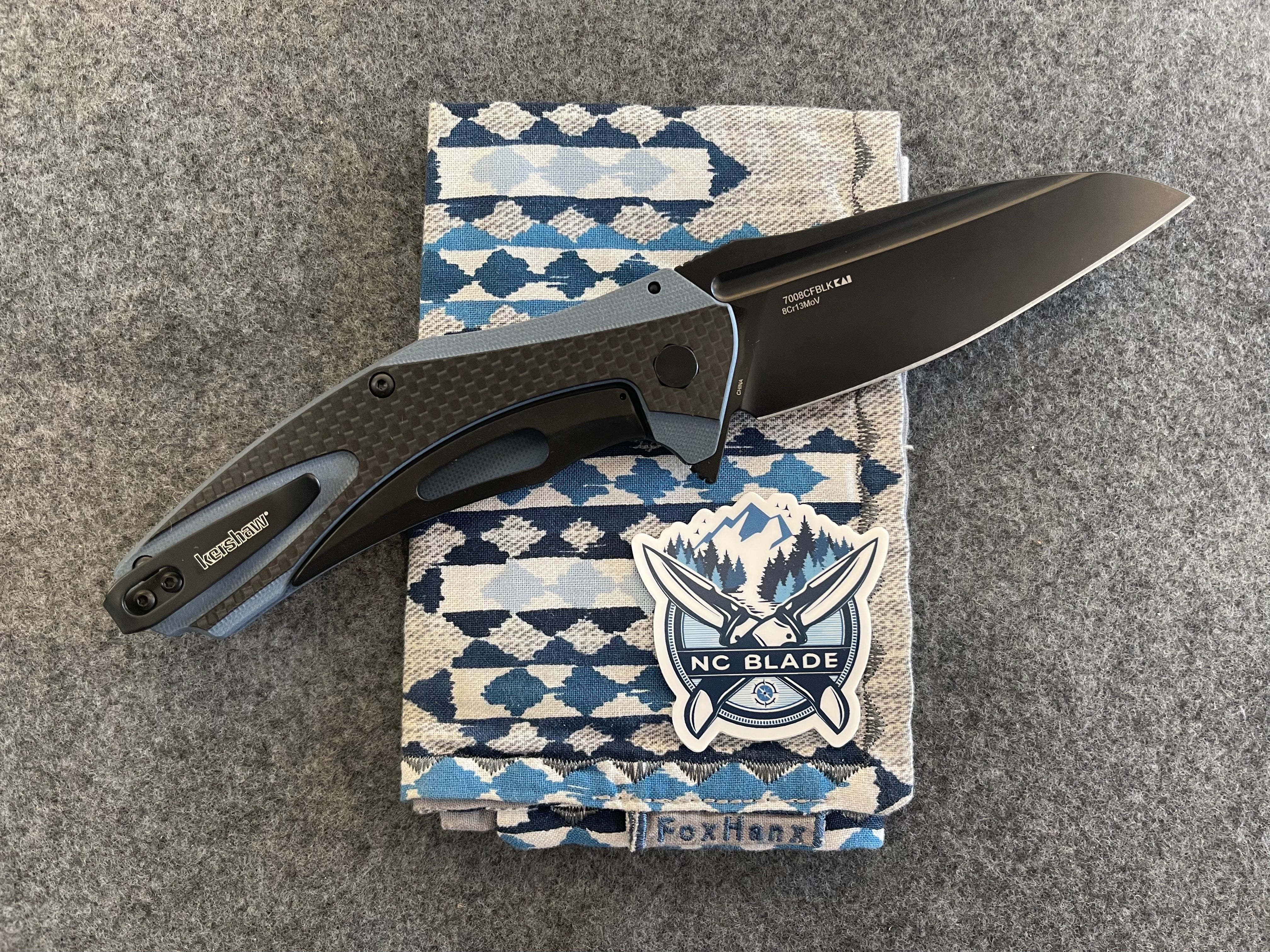 Kershaw Natrix XL Blue Carbon Fiber 7008CFBLK