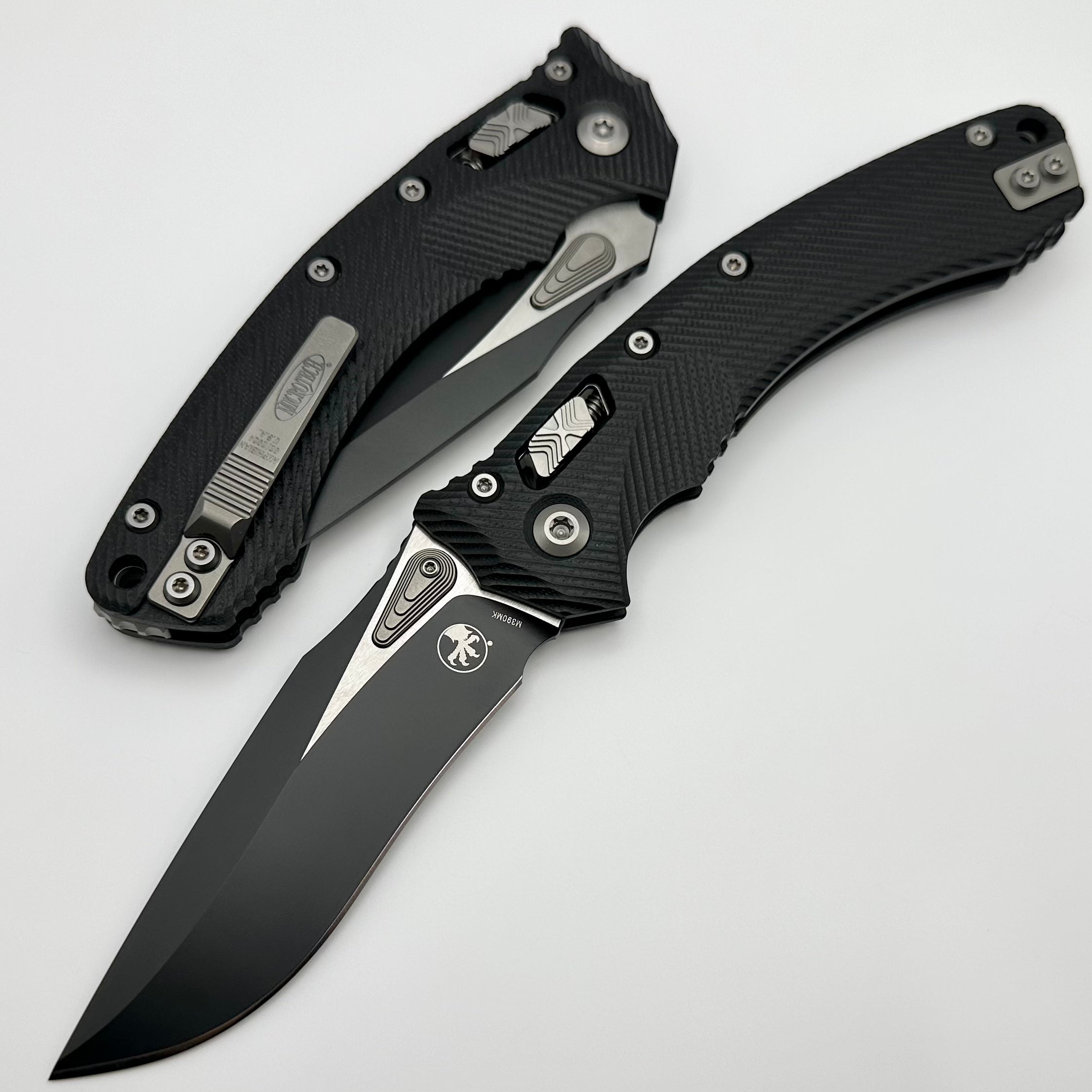 Microtech Amphibian RAM LOK Black Fluted G-10 & Black M390MK 137RL-1FLGTBK