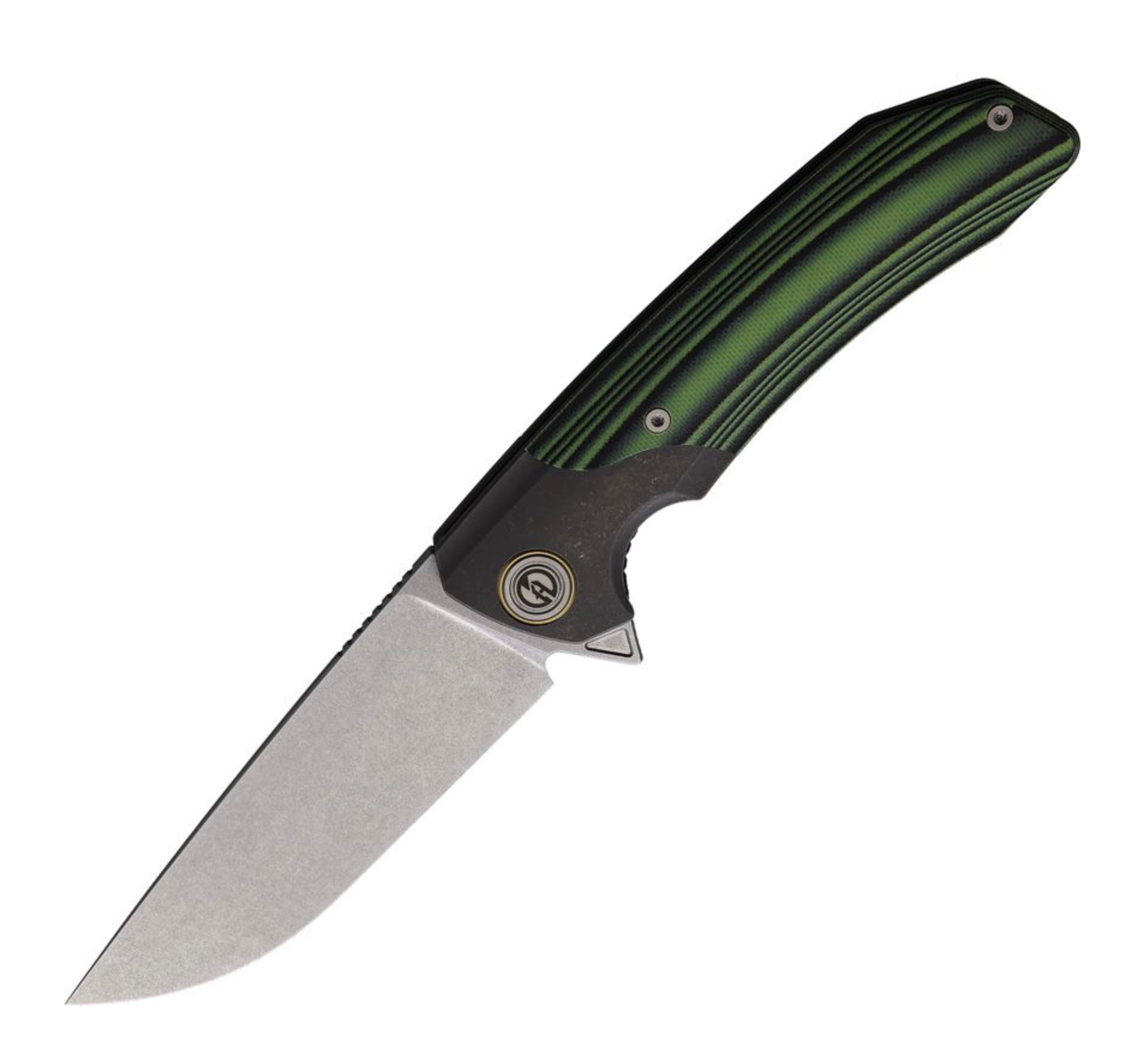 Maxace Goliath 2.0 Green G-10 & Titanium Linerlock w/ K110 Blade MGL403