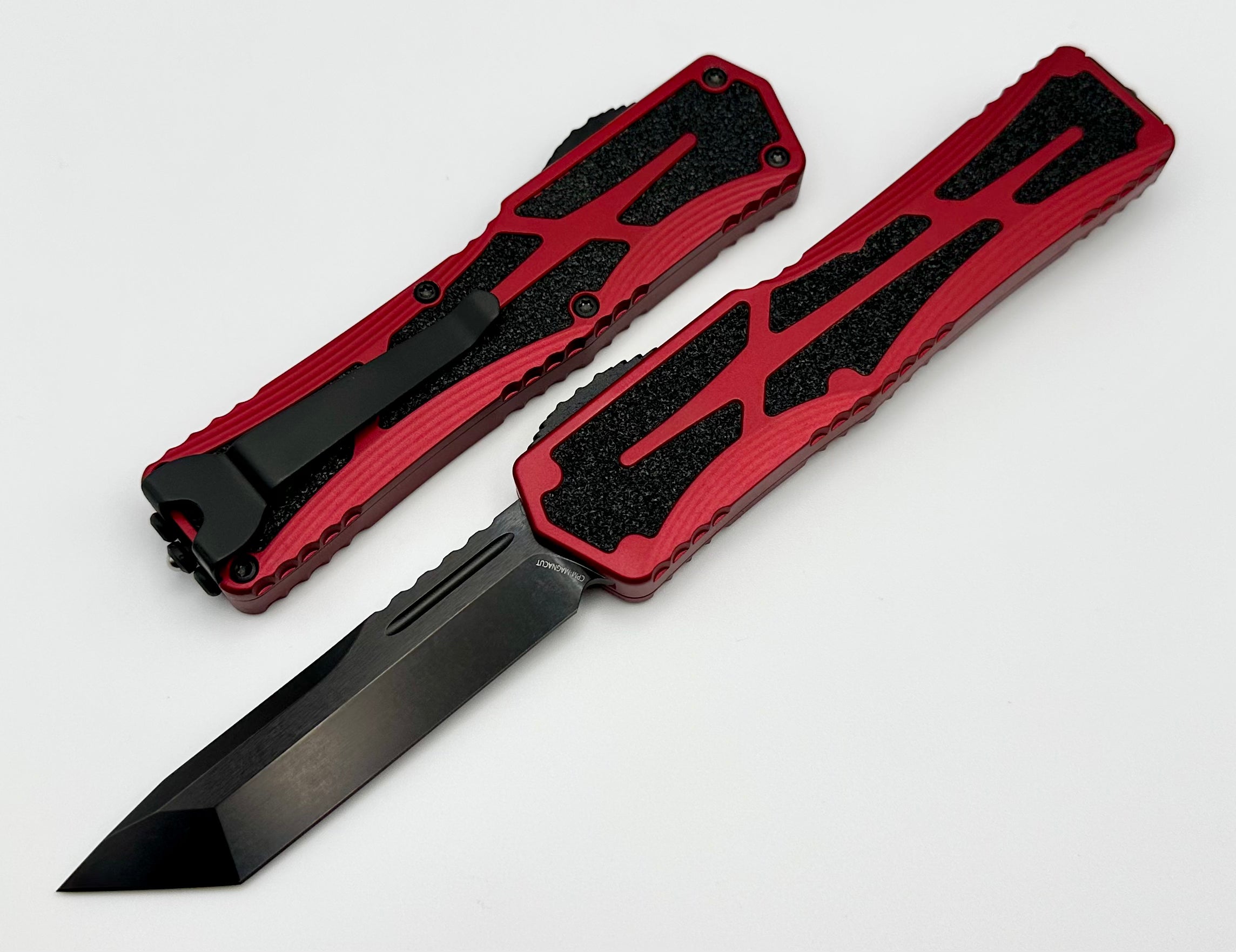 Heretic Knives Colossus DLC Tanto Magnacut & Red Handle H040-6A-RED