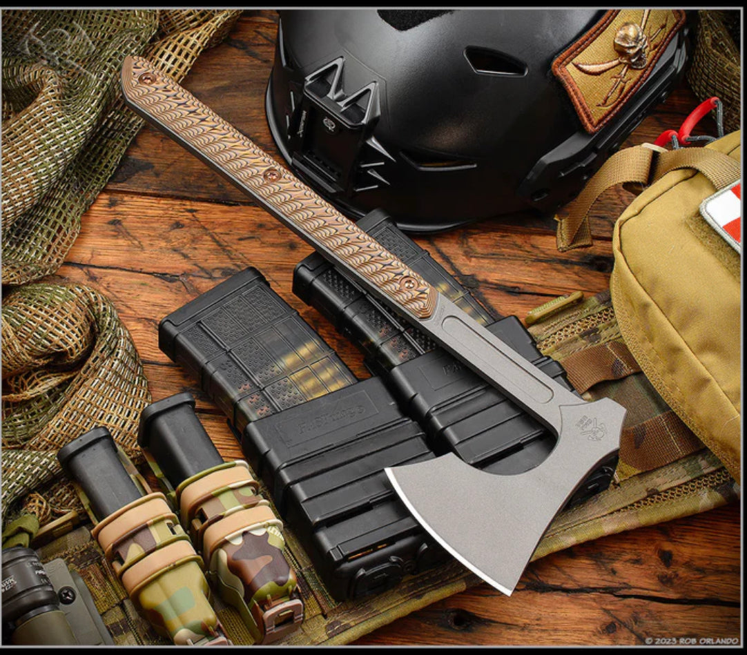 RMJ Tactical Raven w/ Hyena Brown G-10