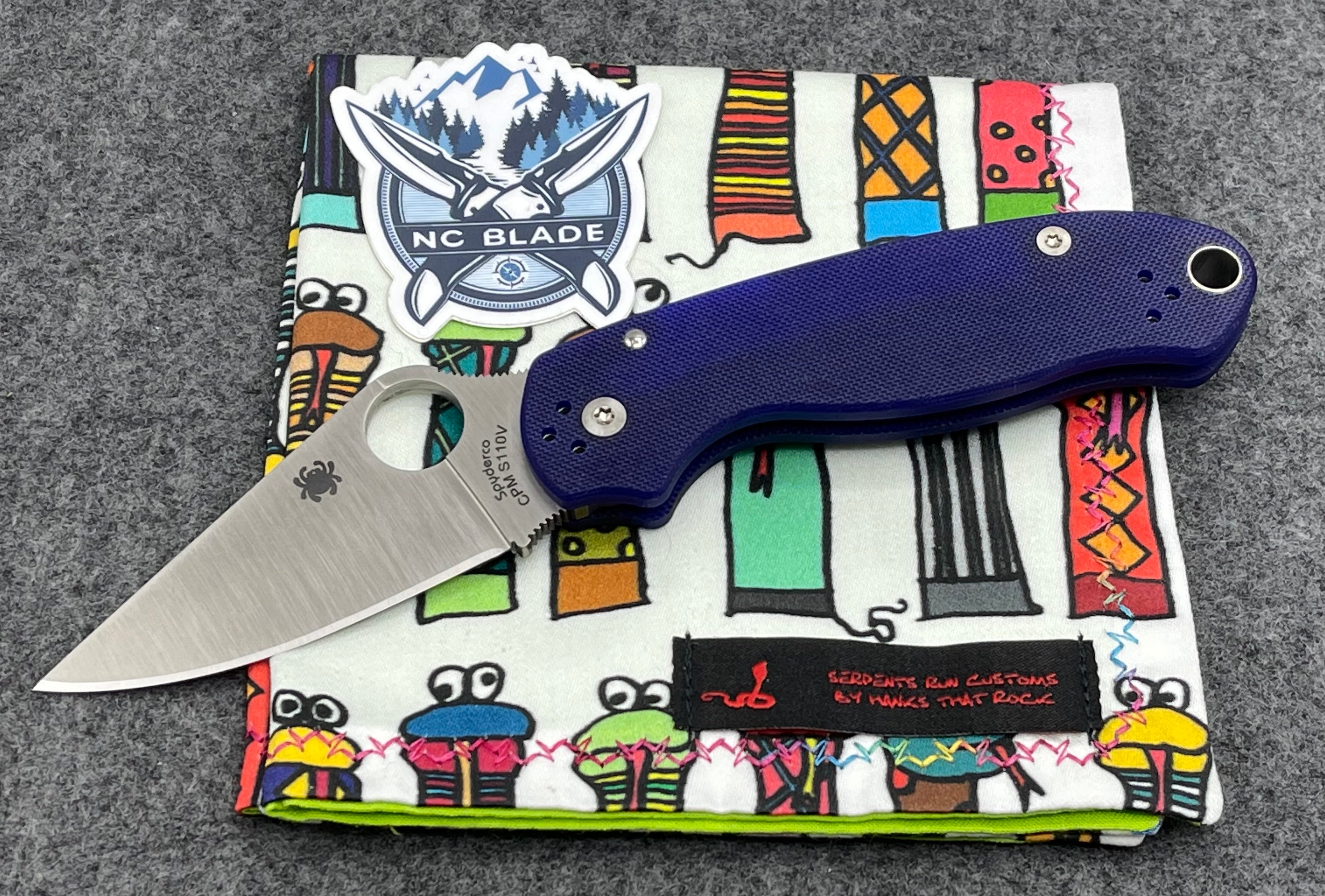 Spyderco Para 3 S110V Dark Blue C223GPDBL