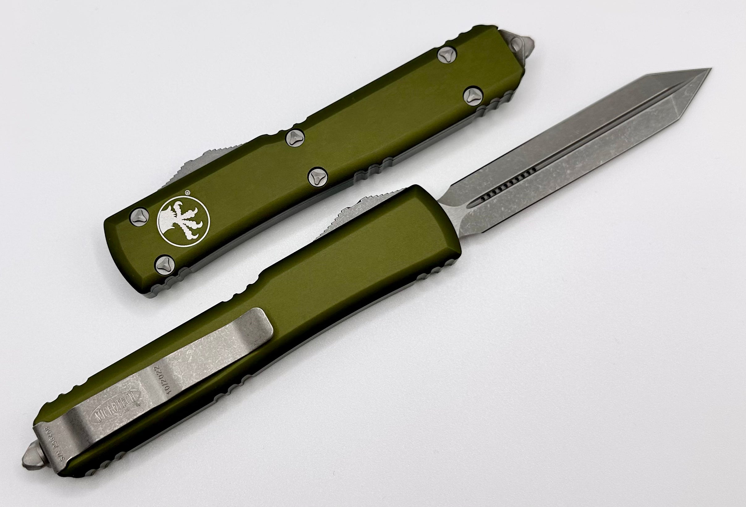 Microtech Ultratech Spartan Apocalyptic Standard & OD Green 223-10APOD