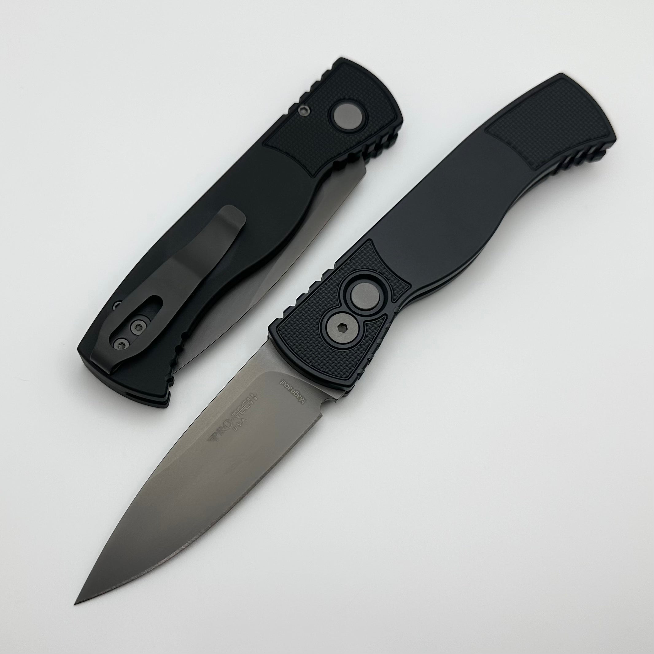 Pro-Tech TR-2 Tactical Response 2 Black w/ Textured Corners & Smokey Gray DLC MagnaCut T221