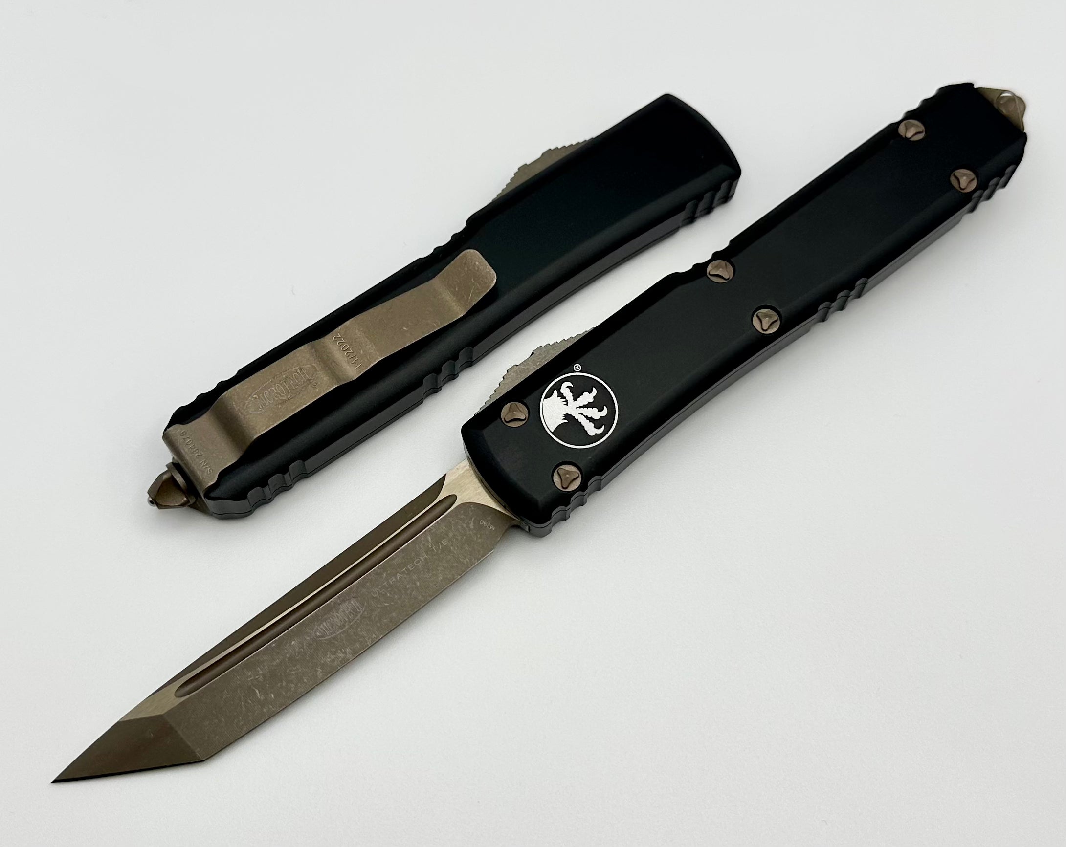 Microtech Ultratech Tanto Bronze Apocalyptic Standard & Black 123-13AP