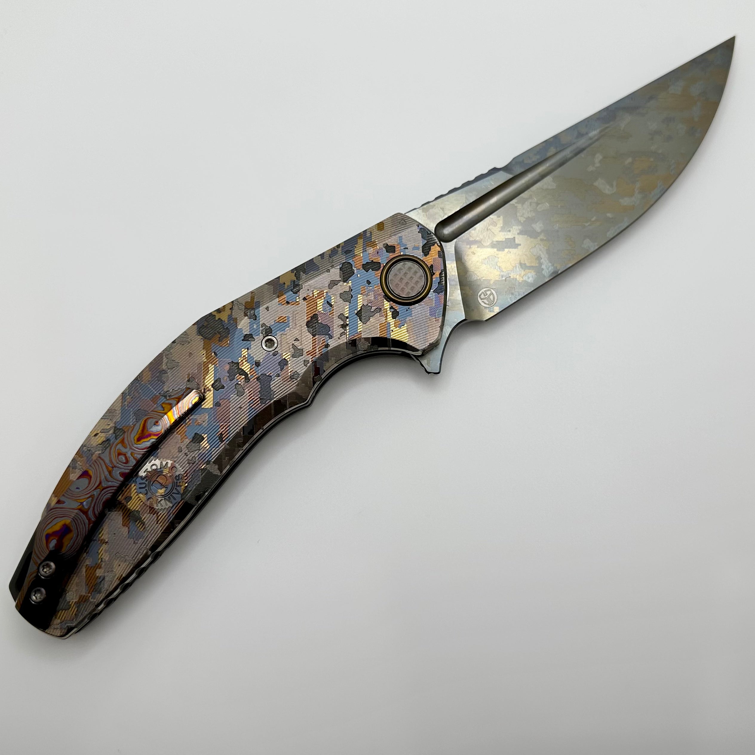 Custom Knife Factory ONE OFF Camo Titanium Marauder