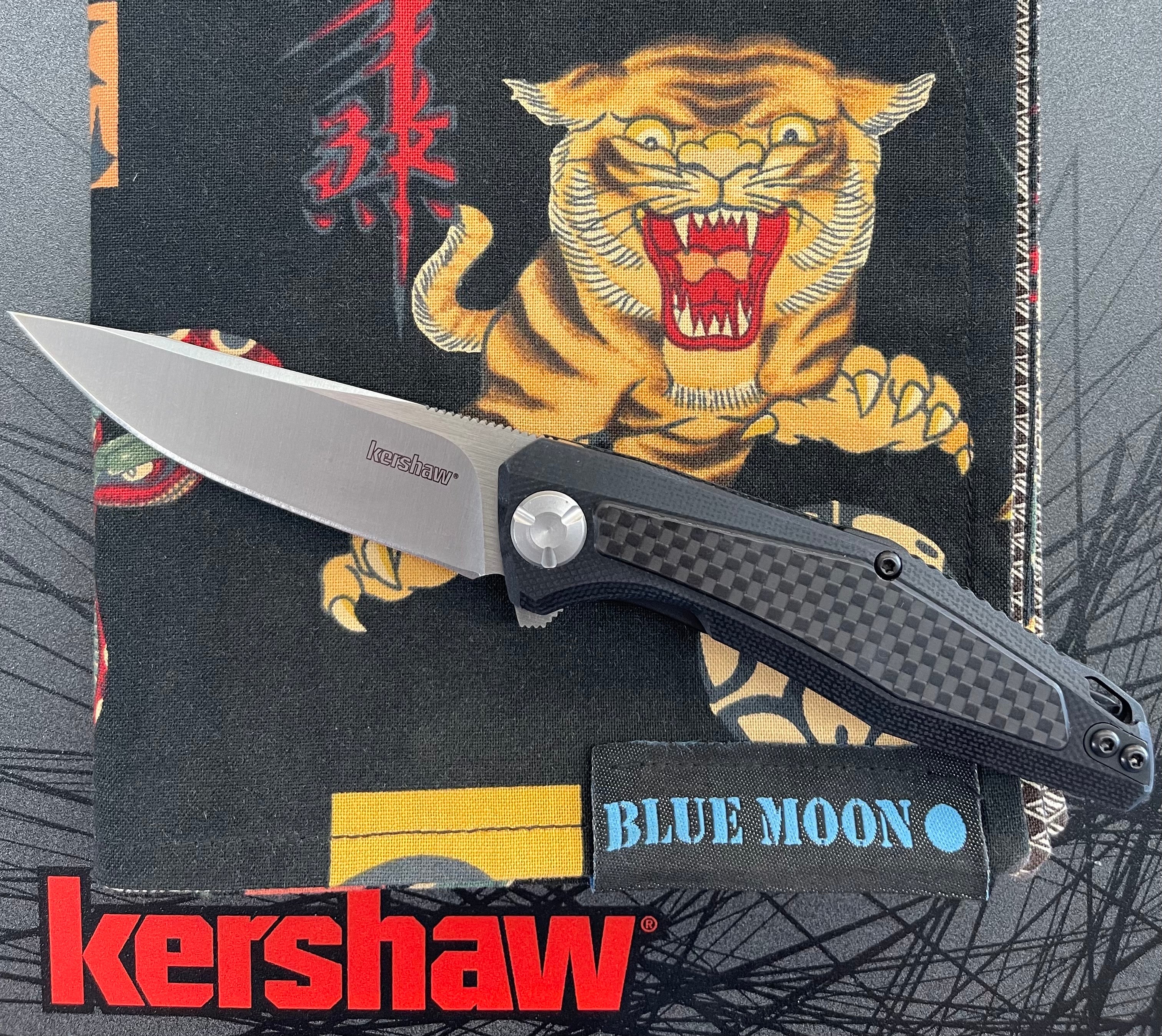 Kershaw Sinkevich Atmos Liner Lock Knife Black G-10/Carbon Fiber (3 Satin) 4037