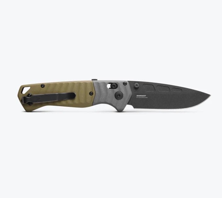 Benchmade PSK Gray & OD Green G-10 Handles w/ MagnaCut 593BK