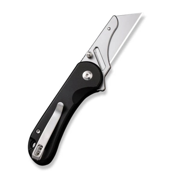 Civivi Elementum Utility Button Lock Knife w/ Black Aluminum Handles C23039B-1