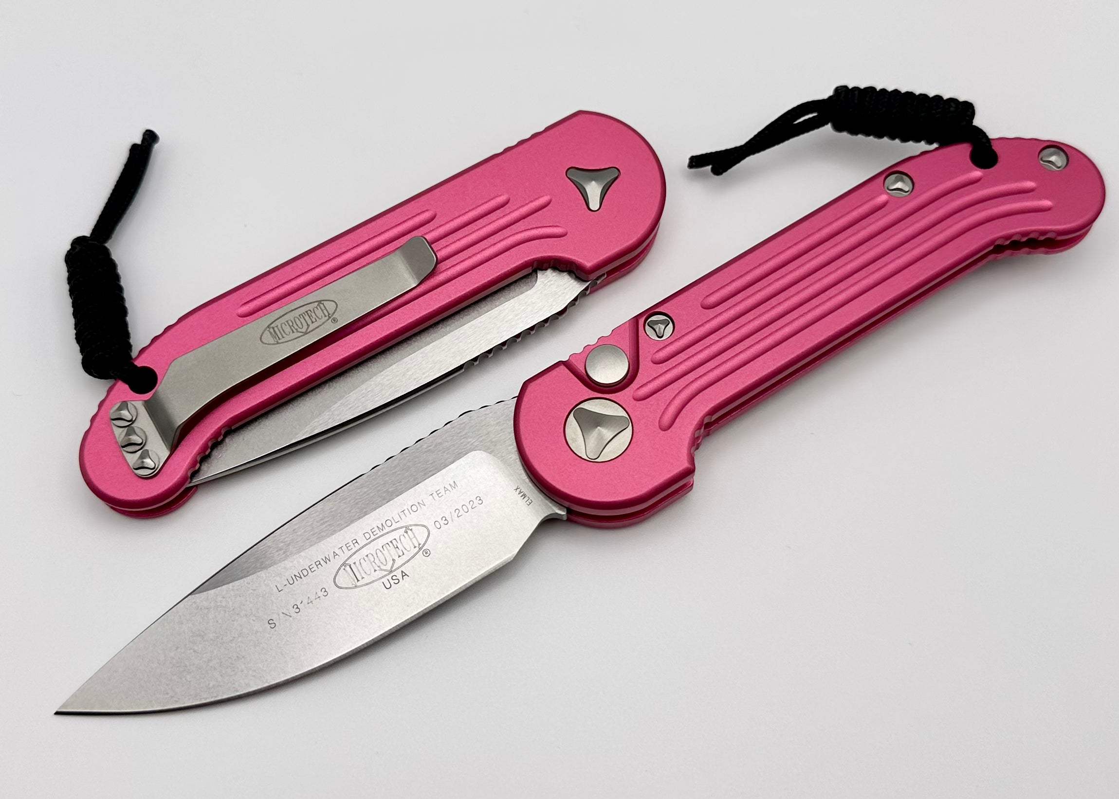 Microtech L.U.D.T Pink & Stonewash 135-10PK