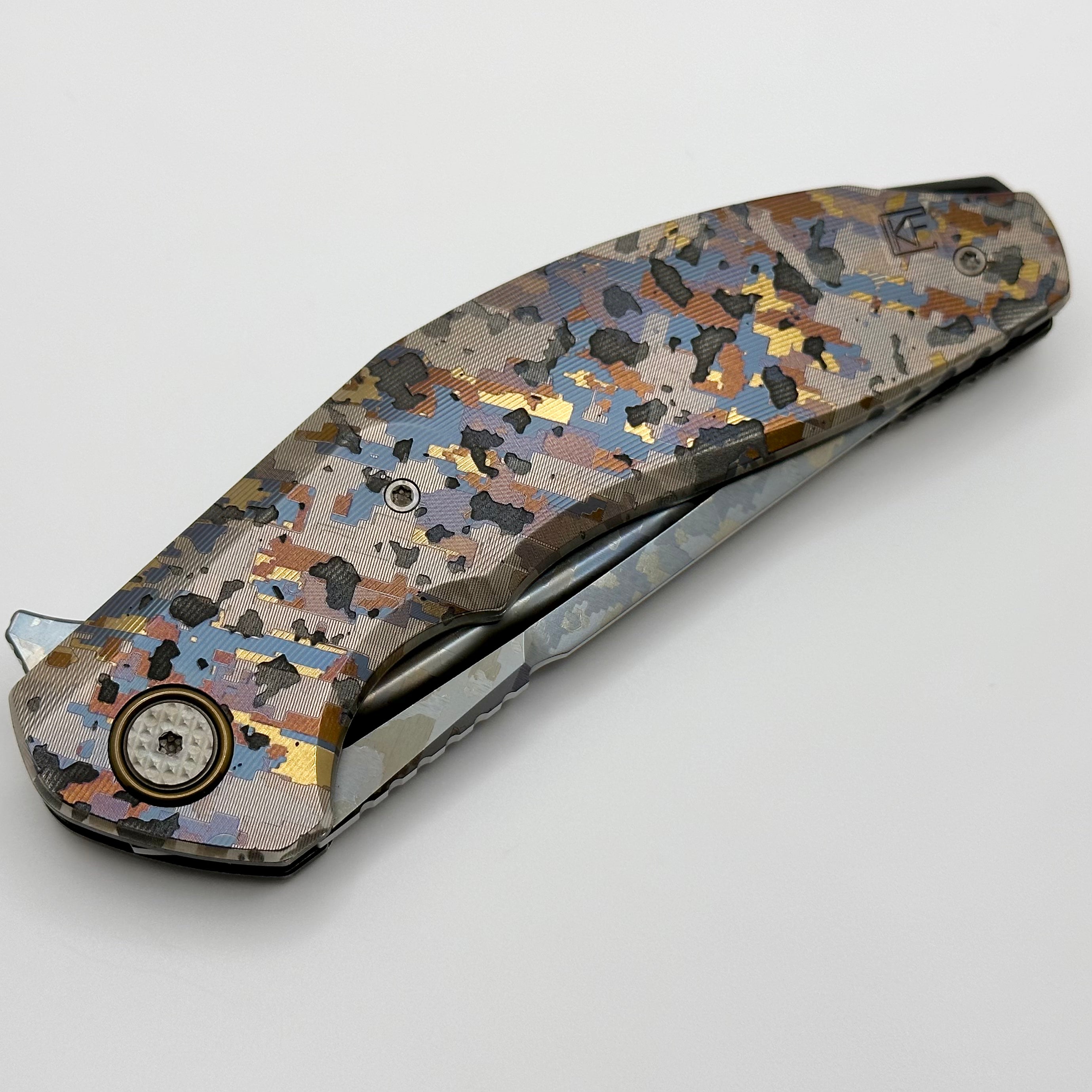 Custom Knife Factory ONE OFF Camo Titanium Marauder