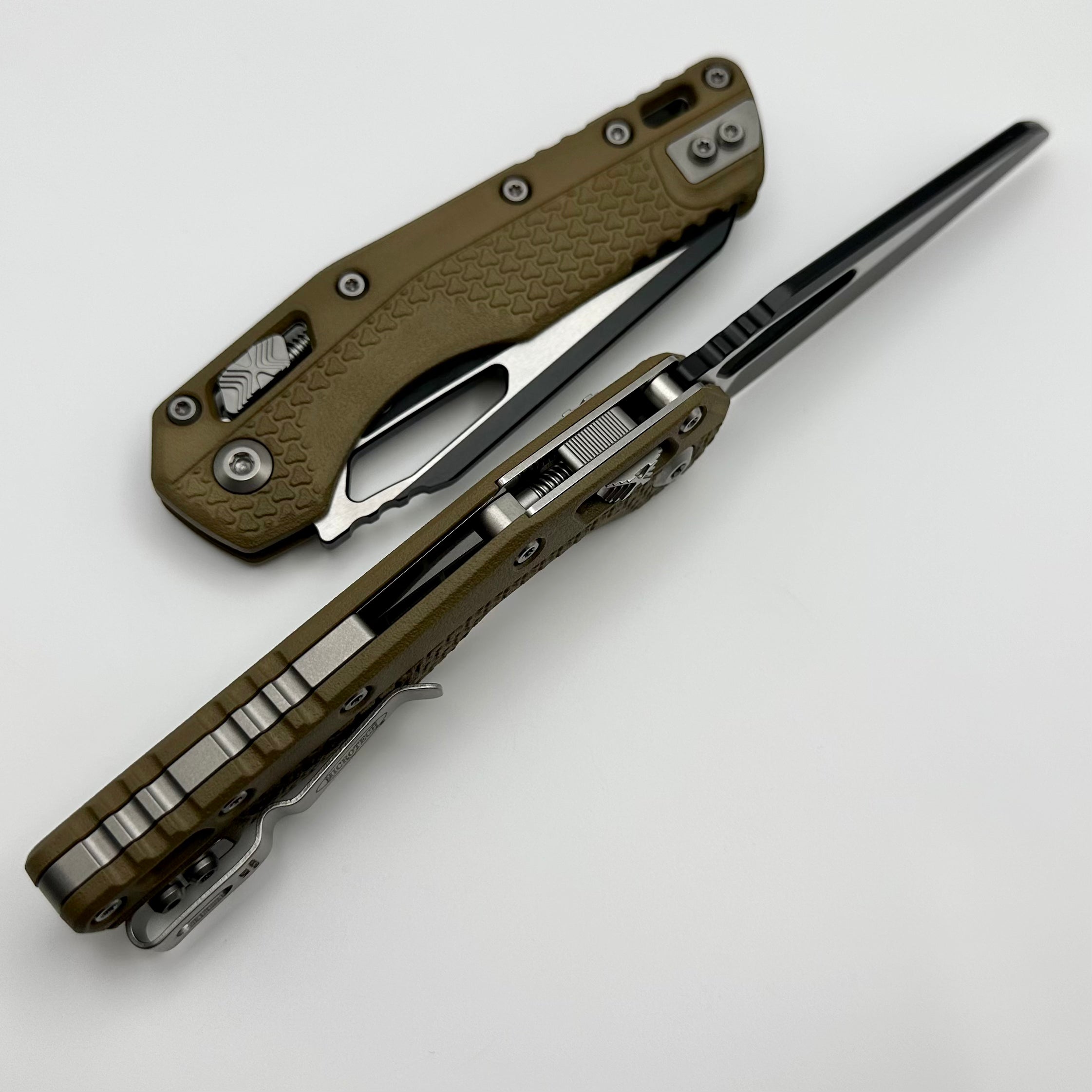 Microtech Knives MSI RAM LOK Dark Earth Polymer & Black M390MK 210T-1PMDE