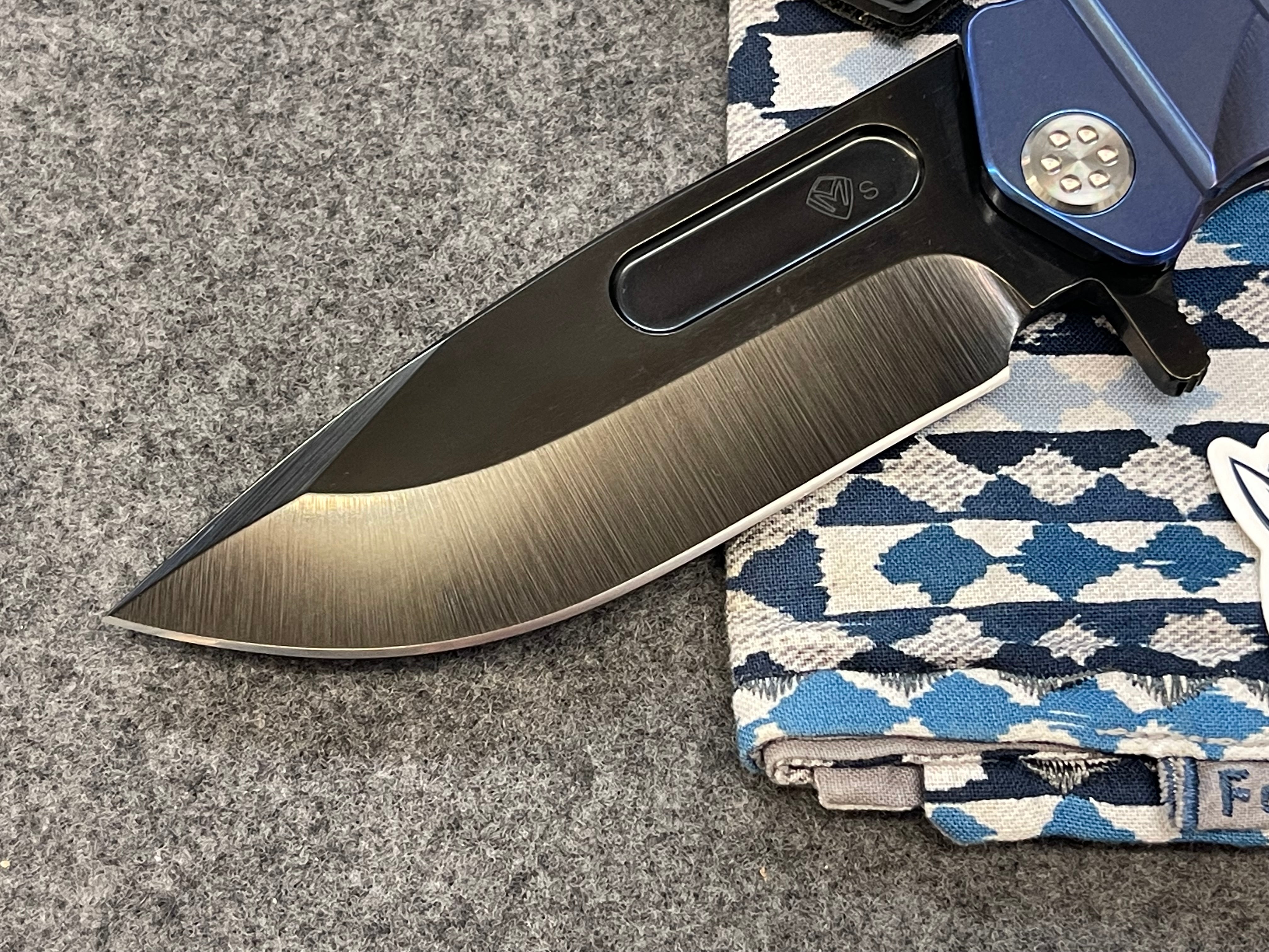 Medford Knife Fighter Flipper USMC Blue with PVD S35