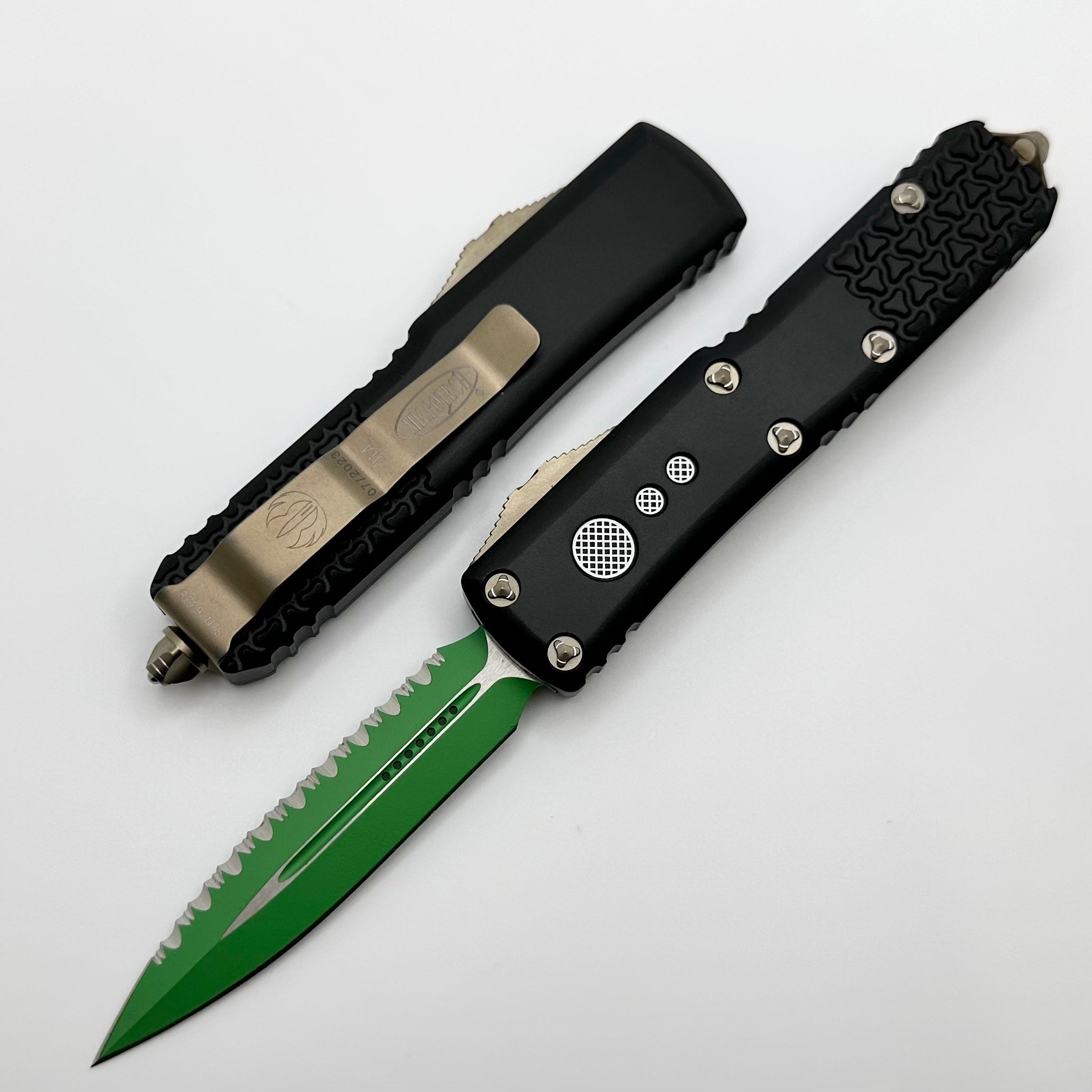 Microtech UTX-85 Jedi Master Full Serrated Signature Series 232-3JM