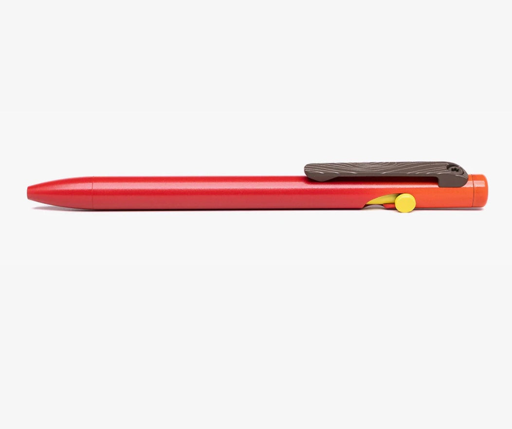 Tactile Turn Titanium Ember Seasonal Release Slim Bolt Action Short (5.1”) Pen