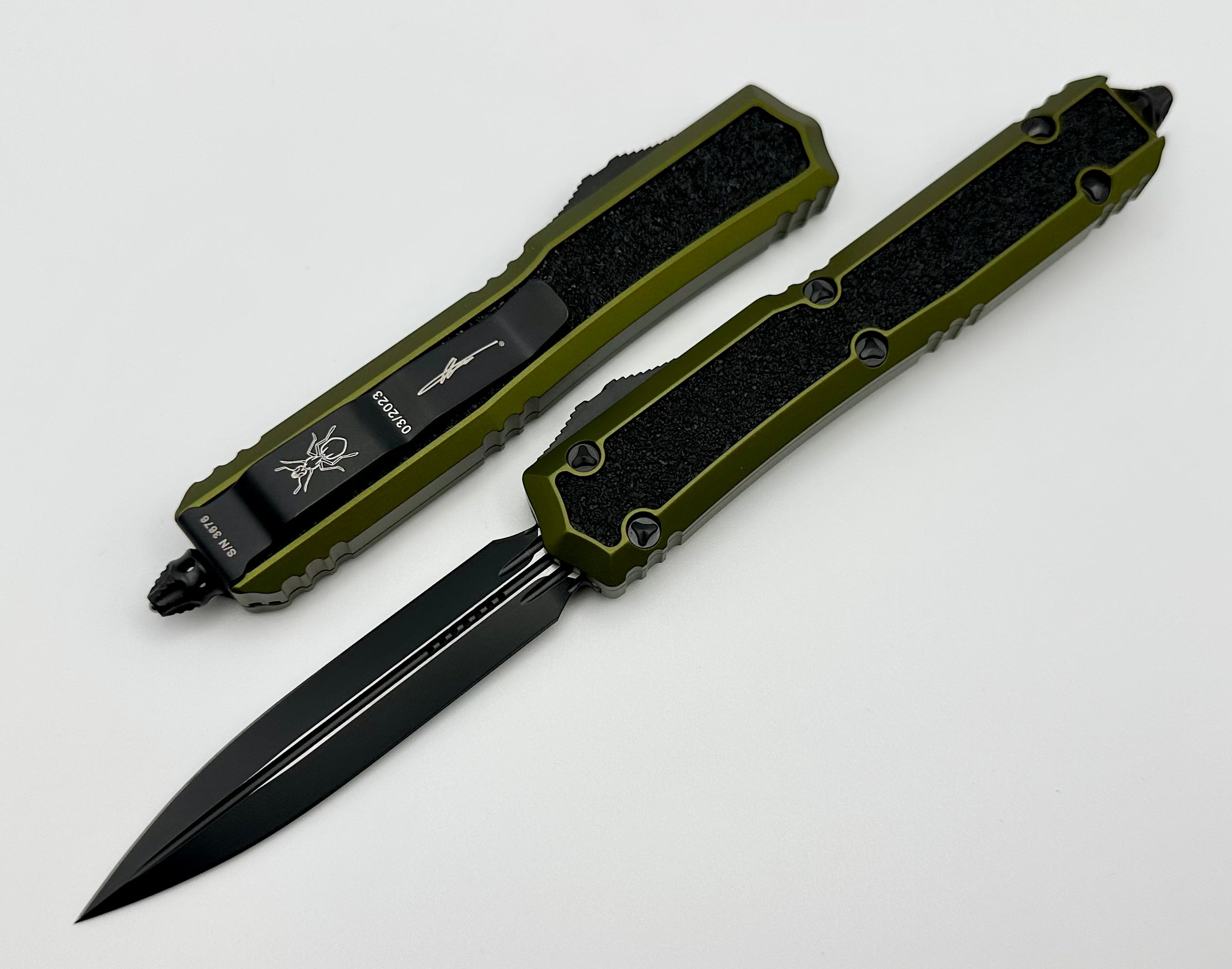 Microtech Makora OD Green & Black Double Edge 206-1ODS