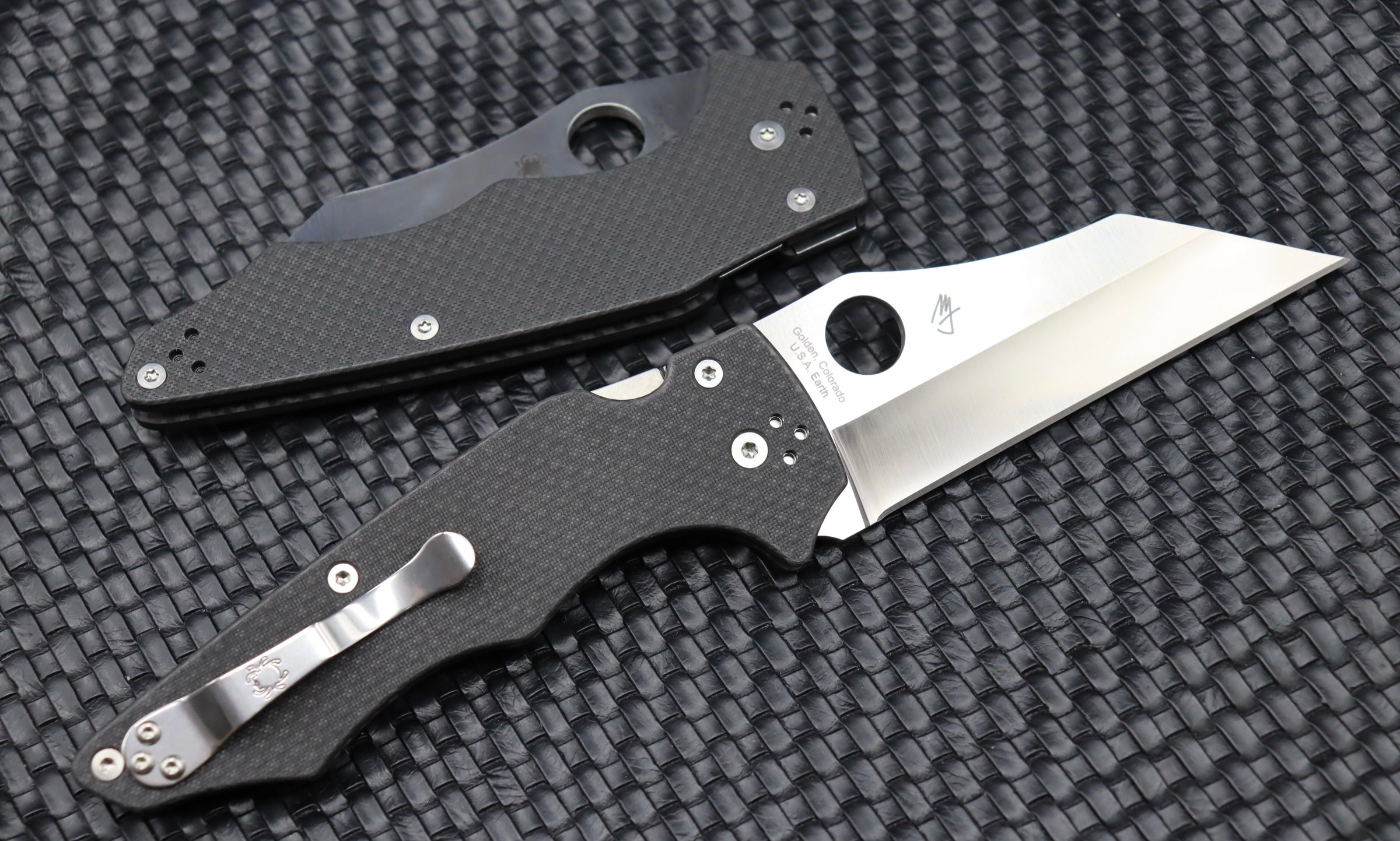 Spyderco Carbon Fiber Yojumbo S90V Sprint Run C253CFP