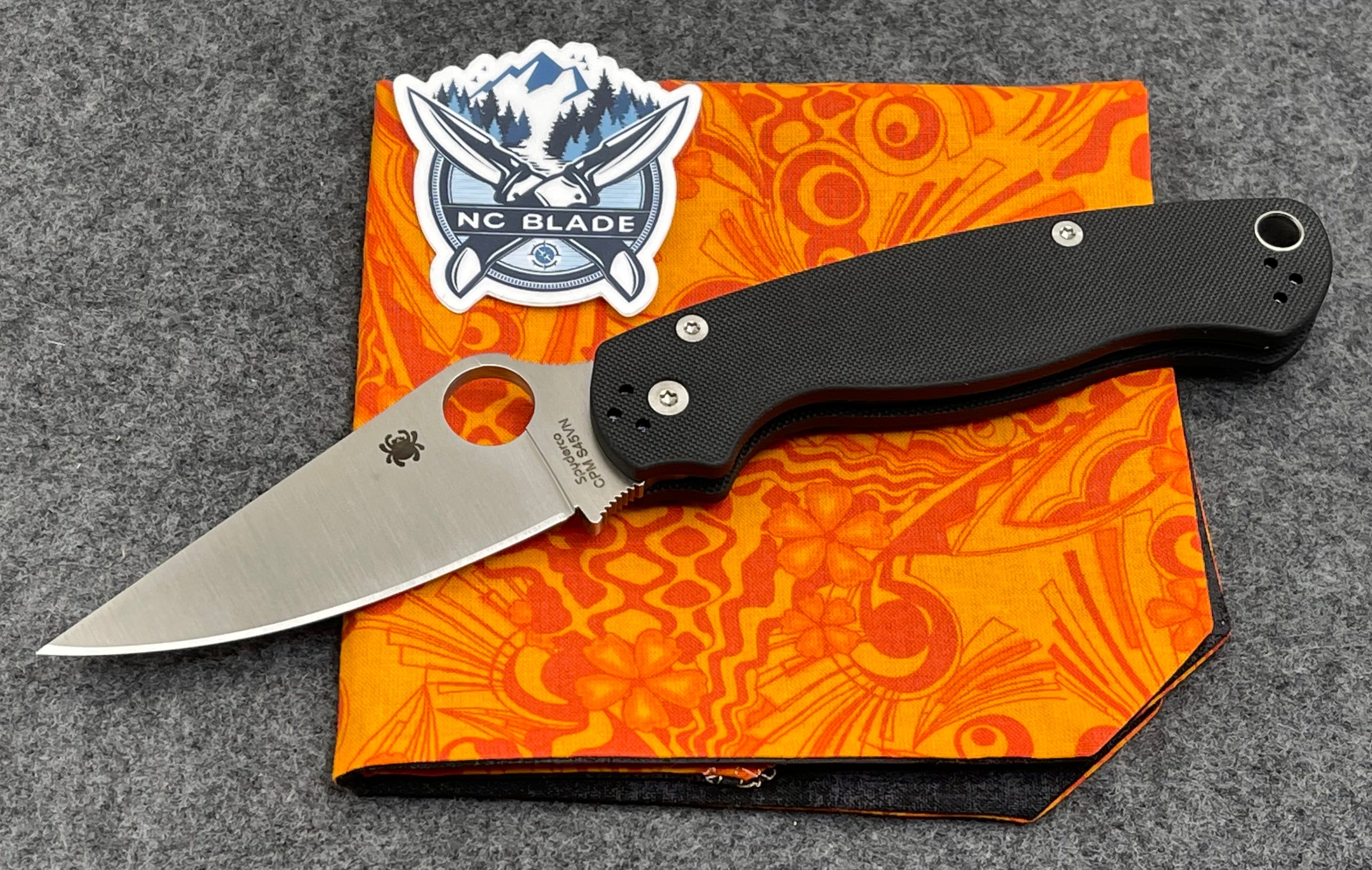 Spyderco Para-Military 2 Black G-10 PM2 S45VN C81GP2