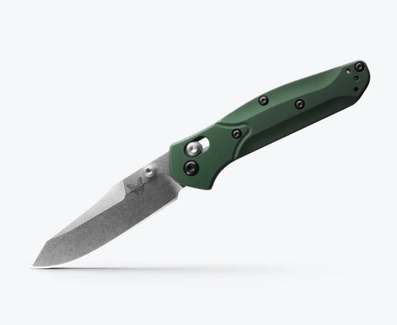 Benchmade Mini Osborne Green Aluminum Handles & S30V 945