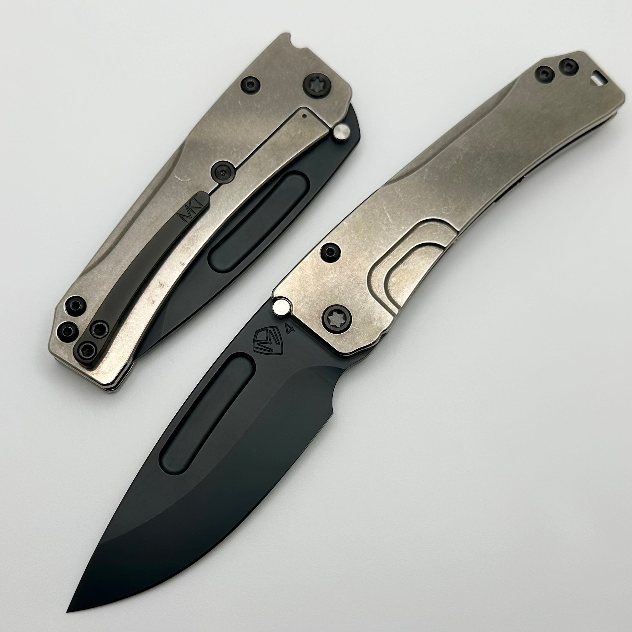 Medford Knife Slim Midi DLC Flat Ground Drop Point S45 & Tumbled Handles